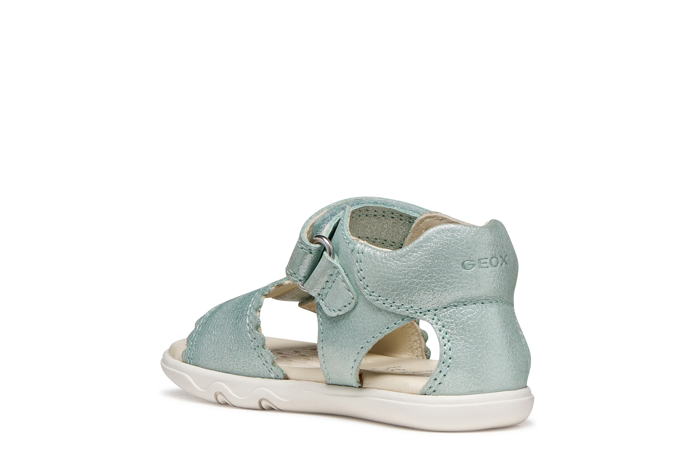 Geox Lauflernschuh »B SANDAL STEPPIEUP G«  Babyschuh mit Klettverschluss, Größenschablone zum Download