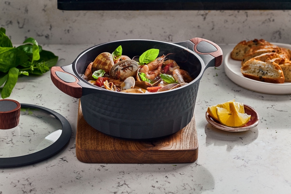 RESTO Kitchenware Kochtopf »Capella, Schmortopf antihaftbeschichtet und spülmaschinenfest« 2 Stk. tlg. Aluminiumguss