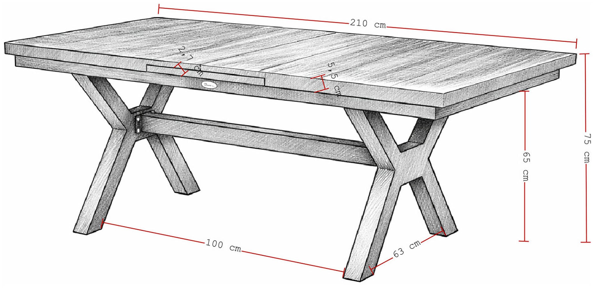 Destiny Garten-Essgruppe »MOLINO GARDA 4 Se + Ausziehtisch 160/210x100cm, anthrazit« Set,  Aluminium, Textilene, Keramikplatten