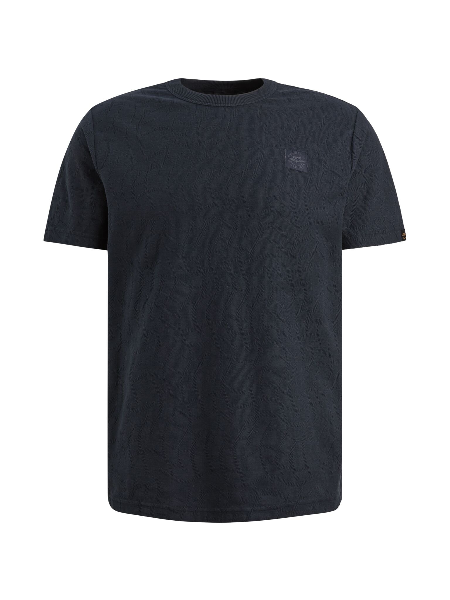 PME LEGEND T-Shirt »Short sleeve r-neck jacquard jersey« mit Logo Stickerei