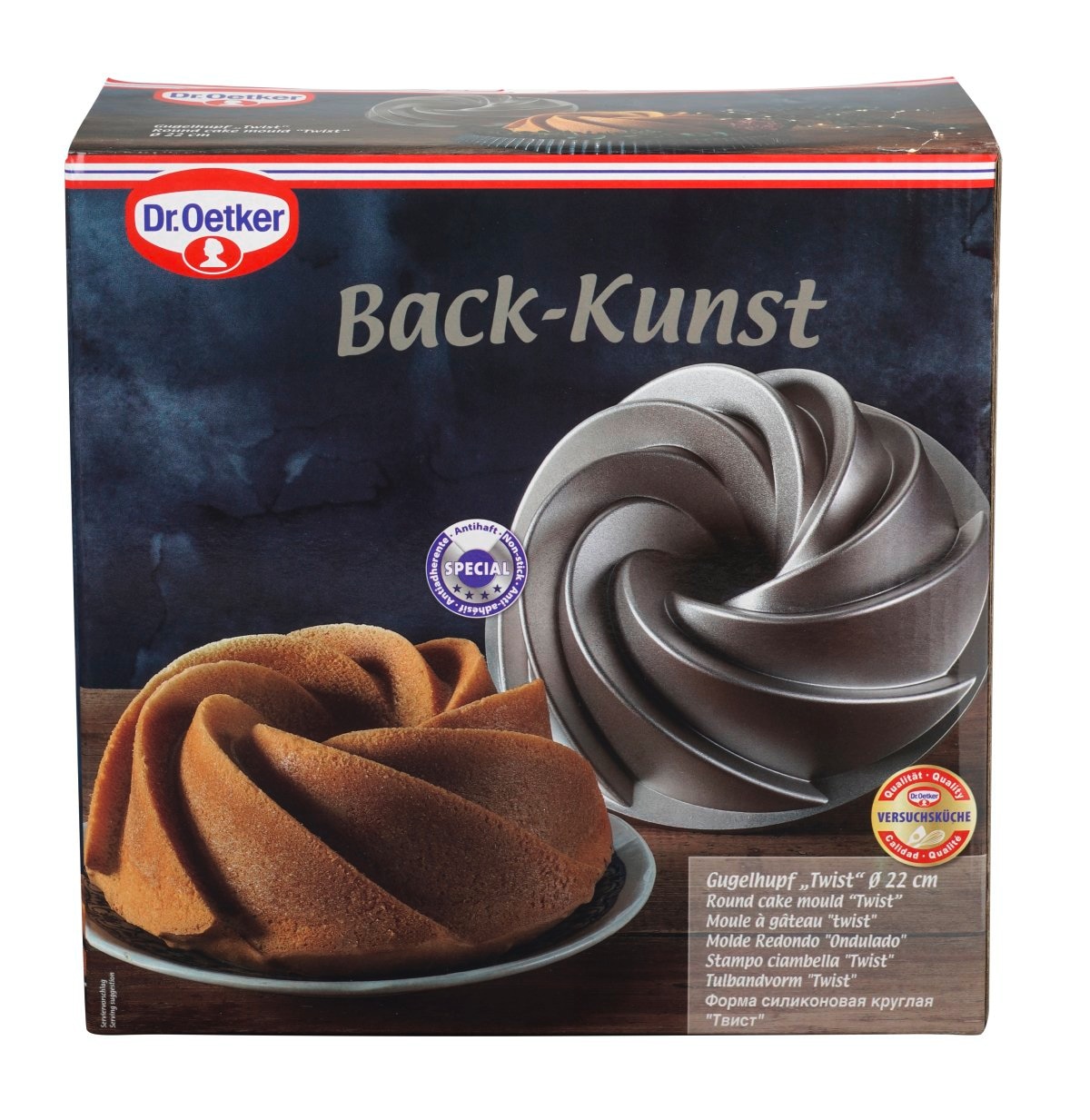 Dr. Oetker Küchenhelfer Gugelhupfform »Twist« Gugelhupfform, Backform Twist, +230°, Antihaftbeschichtung