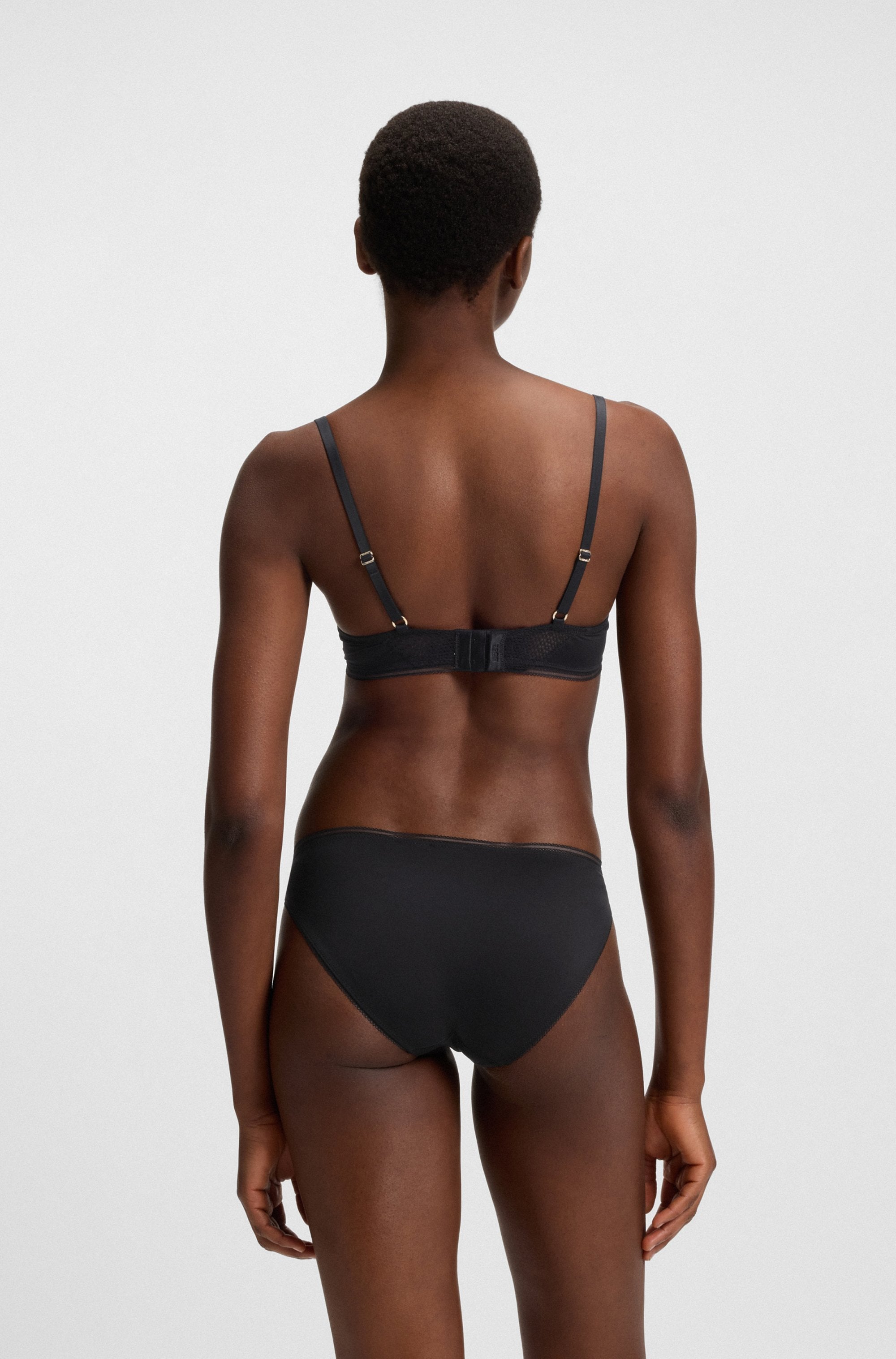 BOSS Bügel-BH »DEMI_B.PURE« aus Mikrofaser mit Einsätzen aus Spitze