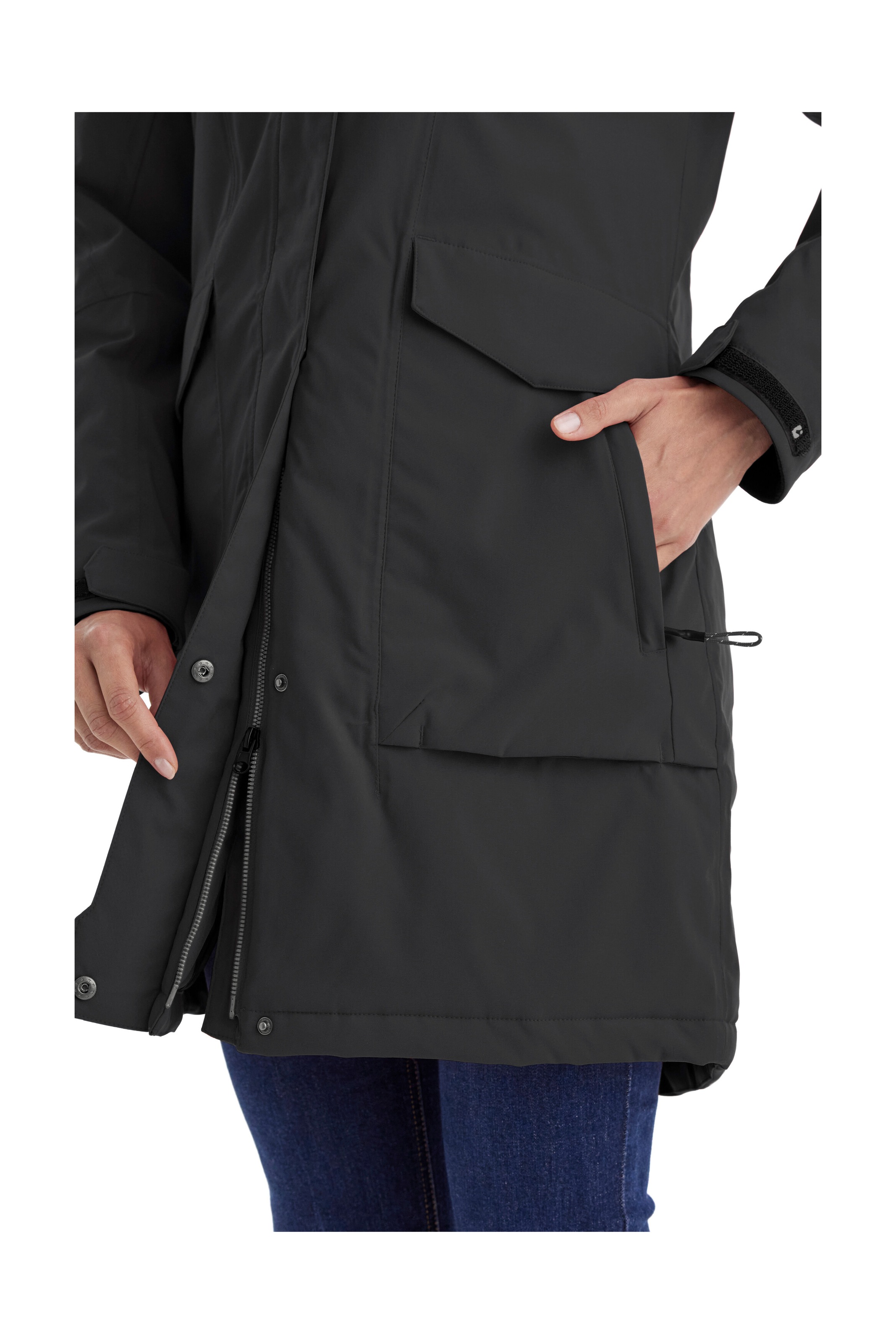 Killtec Parka »Damen Funktionsparka«, Wasserdichter, atmungsaktiver Damenparka mit abnehmbarer Kapuze
