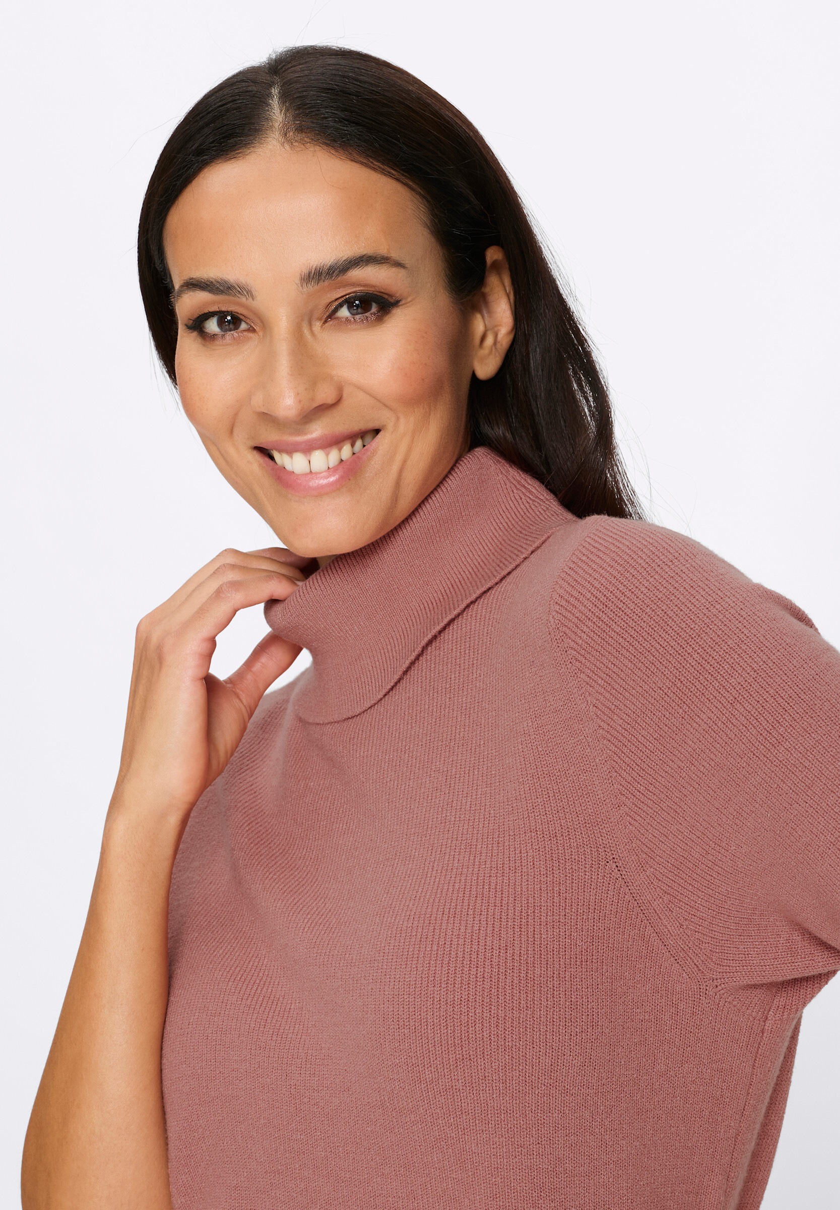 heine Strickpullover »Rollkragenpullover Rollkragenpullover mit Glitzereffekten«