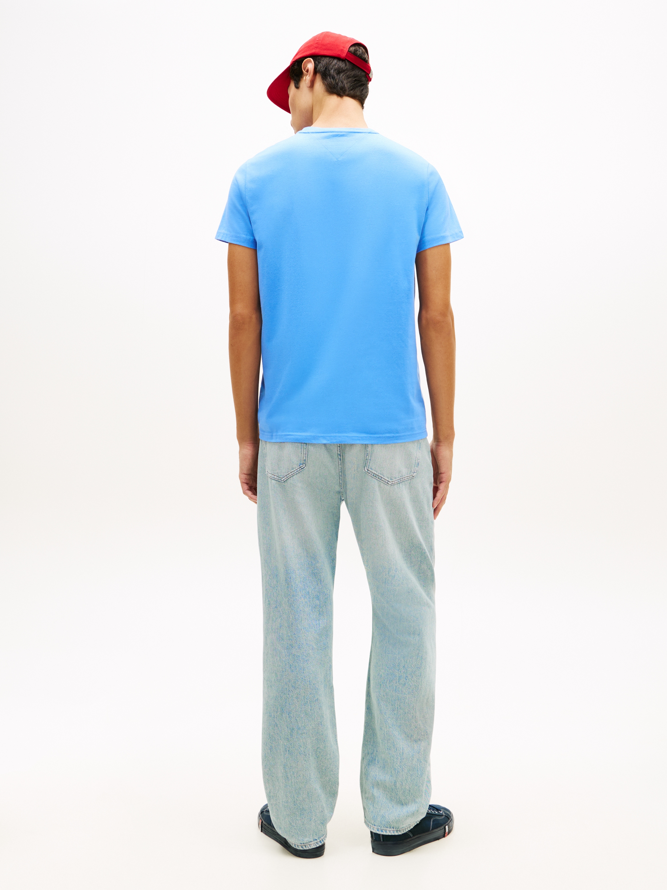 Tommy Jeans T-Shirt »TJM SLIM FIT SIGN CHEST« mit Markenprint