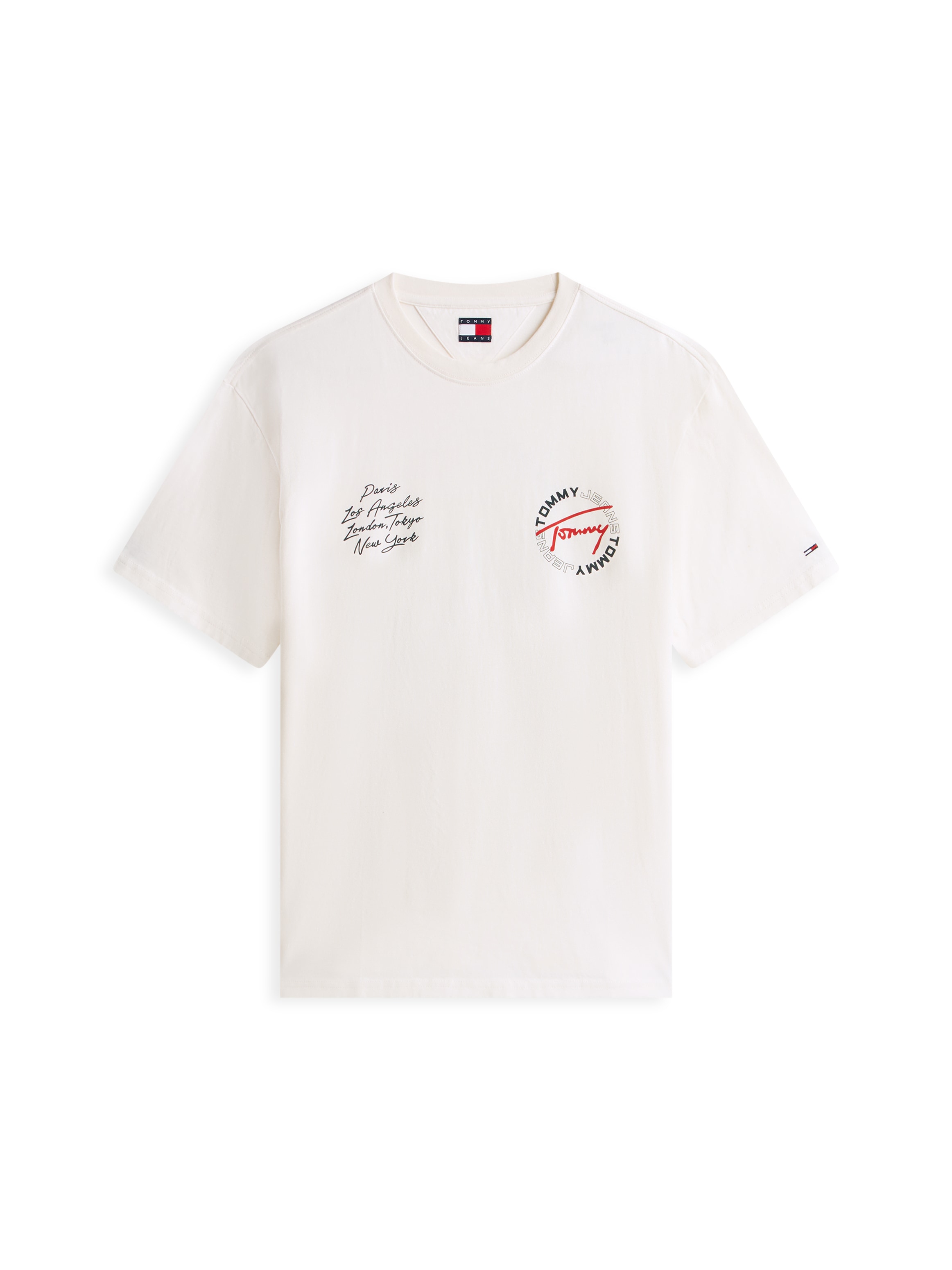 Tommy Jeans T-Shirt »TJM RELAXED SIGN CIRCLE« mit Markenprint, Rundhals