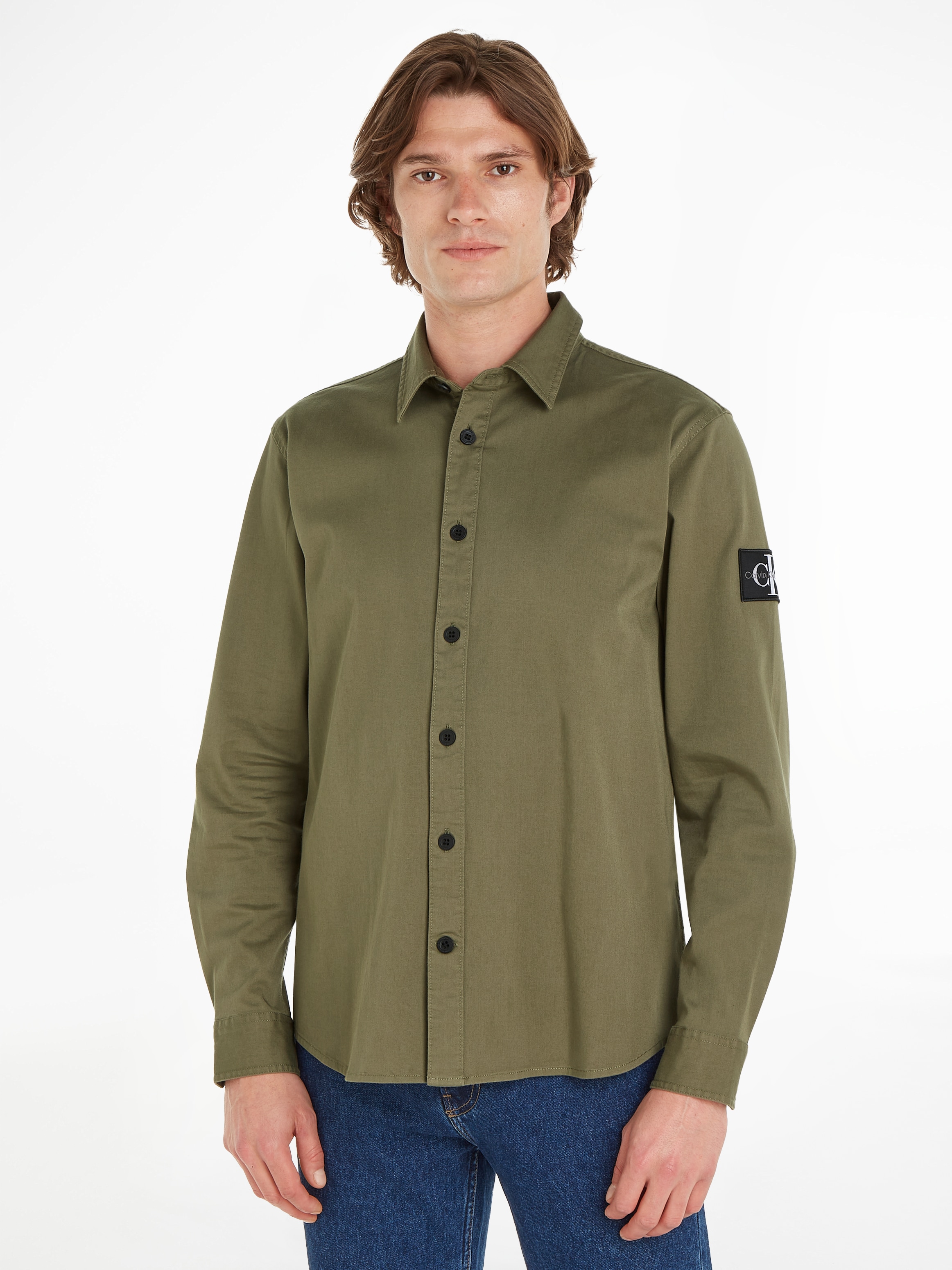 Langarmhemd »MONOLOGO BADGE RELAXED SHIRT«