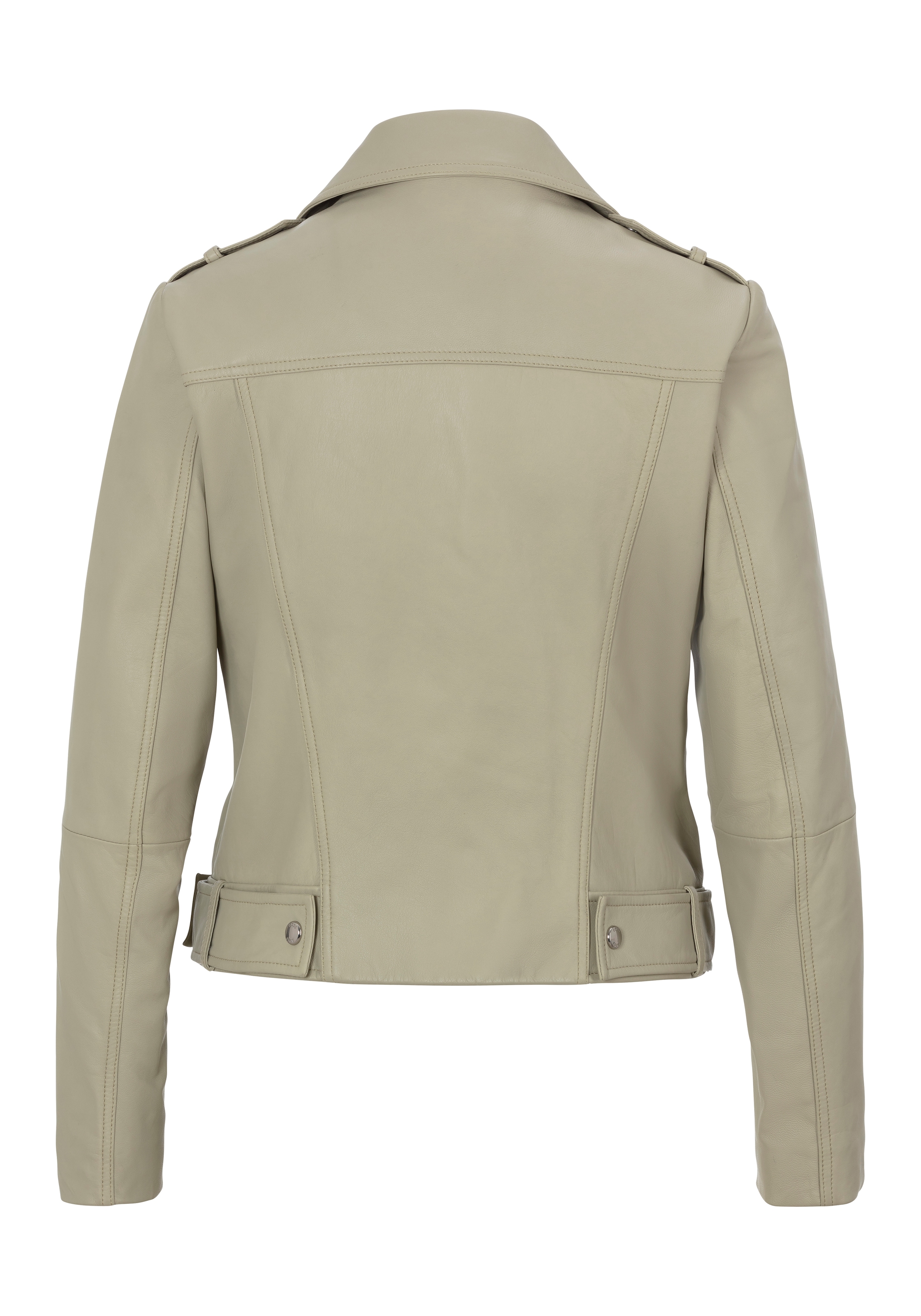 BOSS ORANGE Lederjacke »Sameli Premium Damenmode«, mit Ziergürtel