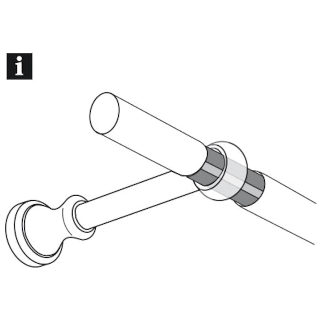 GARDINIA Gardinenstangenhalter »Gardinenstangen-Verbinder für Ø 28 mm«, (1 St.)