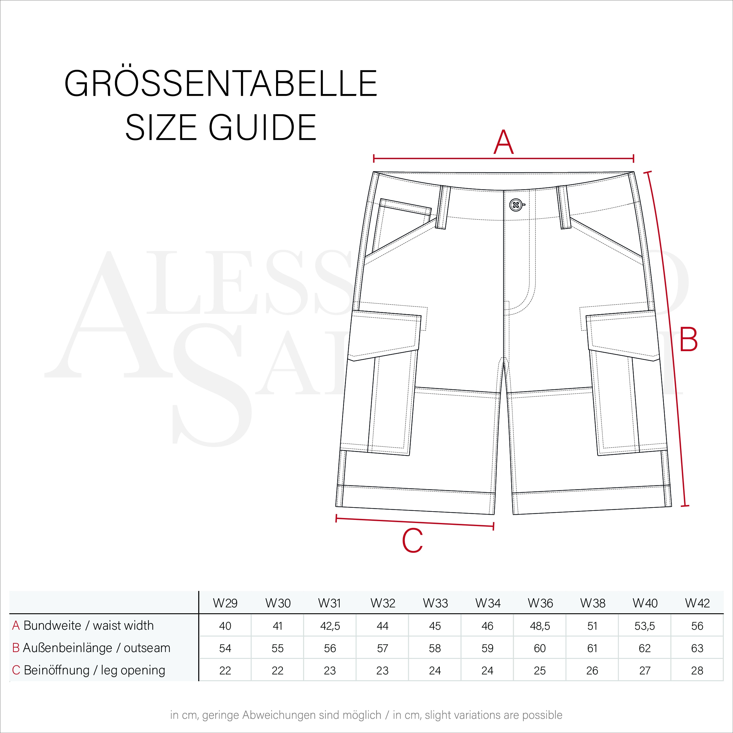 Alessandro Salvarini Cargoshorts »A. Salvarini Herren Designer Cargo Shorts Cargoshorts kurze Hose Gürtel AS037«