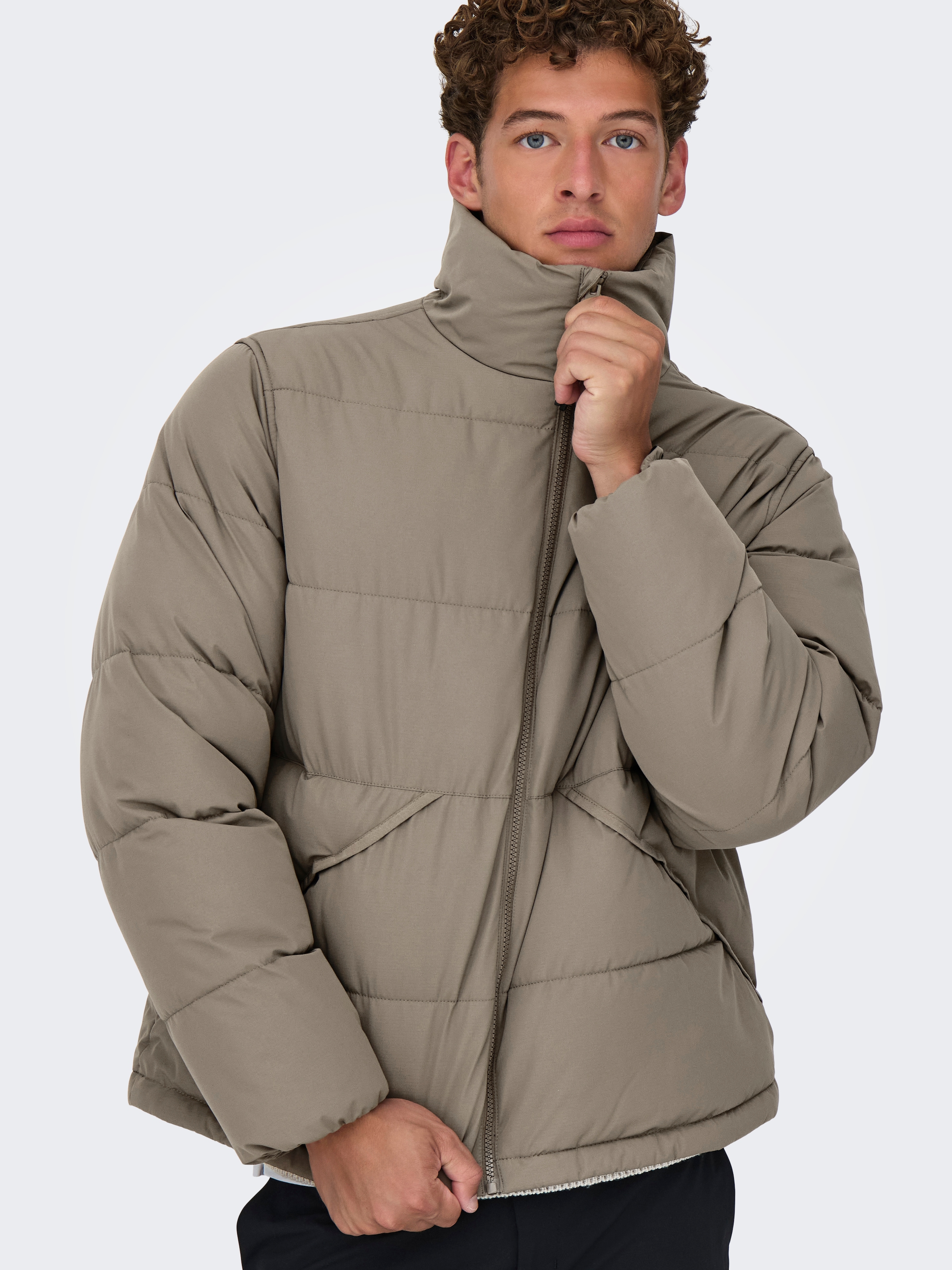 ONLY & SONS Steppjacke »ONSPACK LIFE PUFFER JACKET OTW« ohne Kapuze