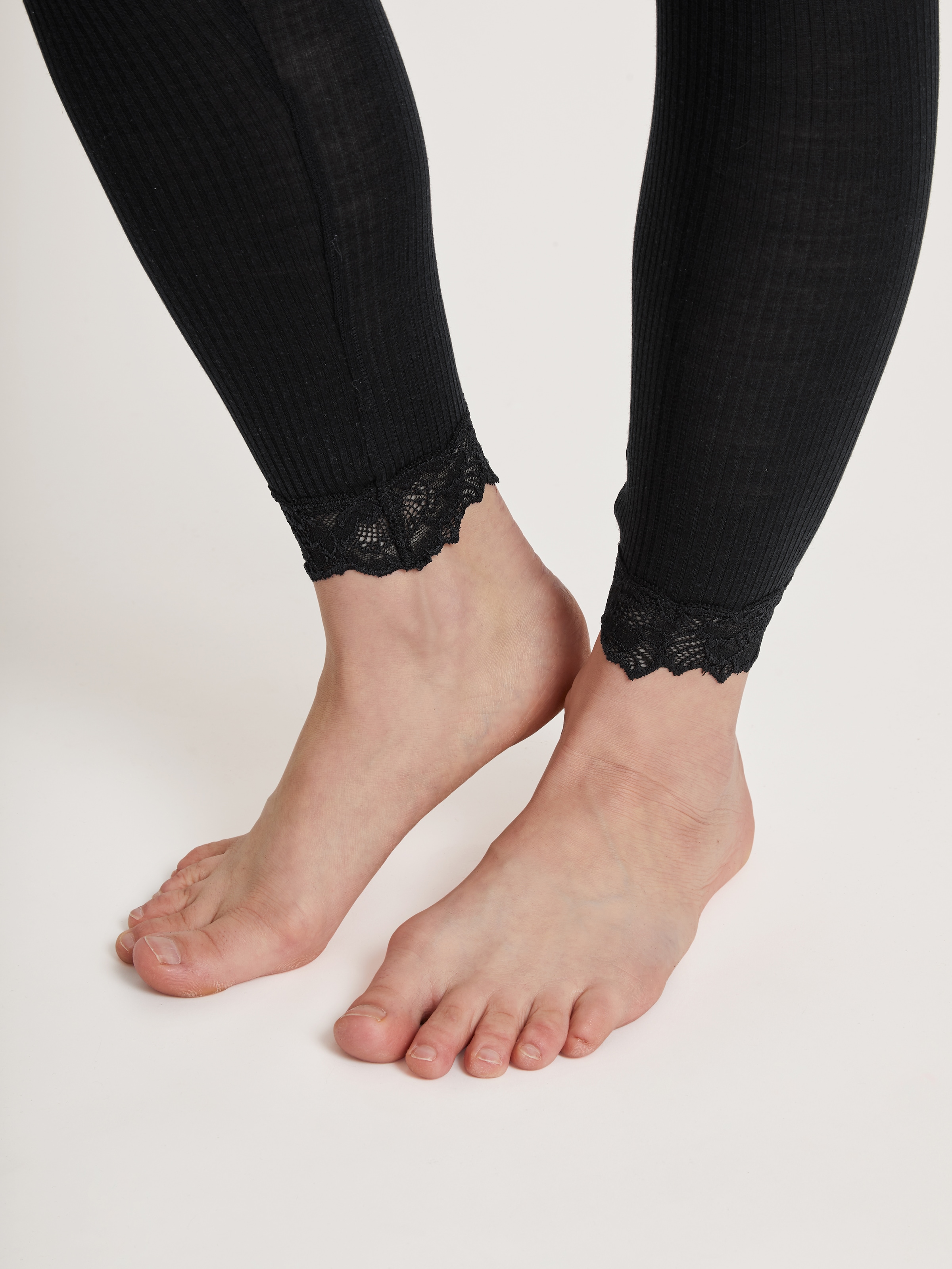 CALIDA Leggings »Silky Wool Joy«, mit Spitzensaum