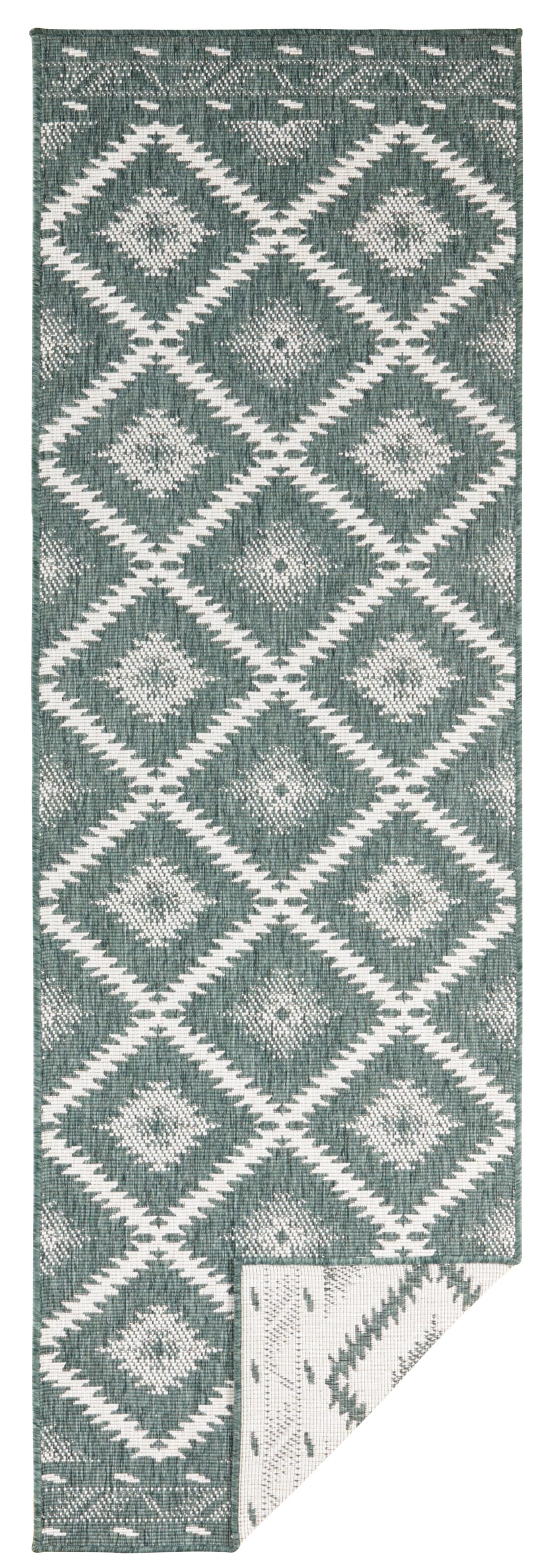 NORTHRUGS Teppich »Malibu Wendeteppich«, rechteckig, 5 mm Höhe, In-& Outdoor, Wetterfest, Balkon, Läufer, Wohnzimmer, Wasserfest