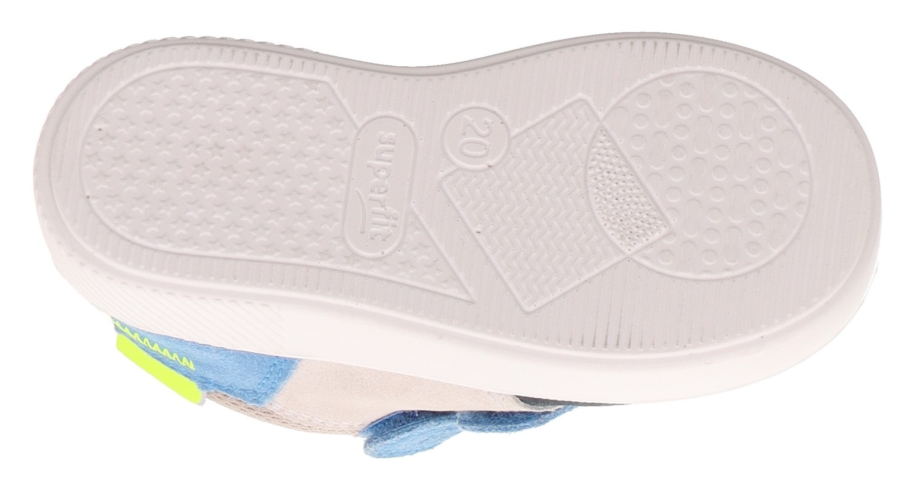 Superfit Klettschuh »SUPIES WMS: mittel«, Sneaker, Freizeitschuh im Retro Look, Größenschablone zum Download