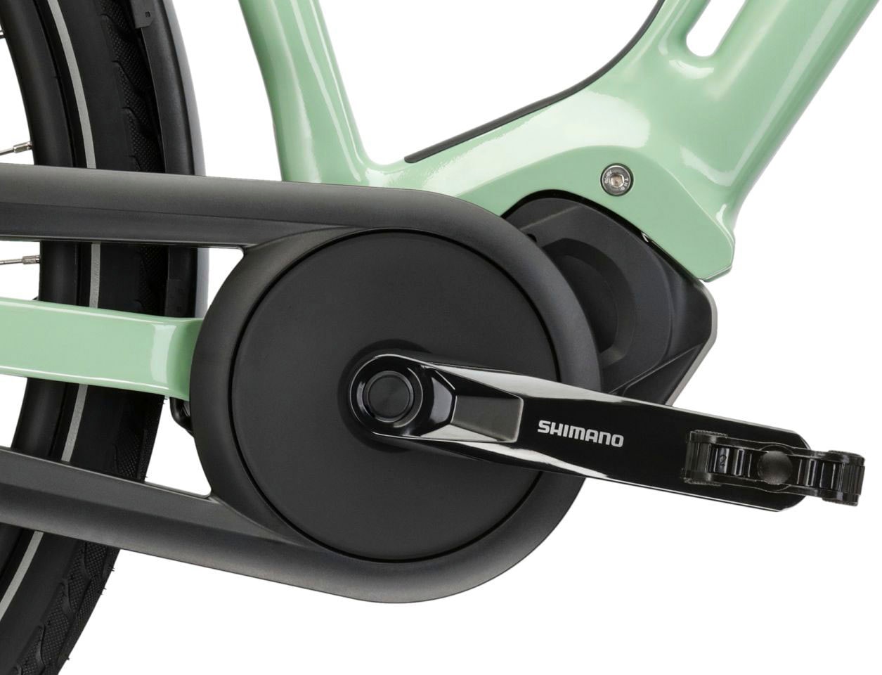 Kross E-Bike »E-Citybike Sentio Hybrid 4.0 28 Zoll grün«, 7 Gang, Shimano, NEXUS, Mittelmotor 250 W, Pedelec, Elektrofahrrad für Damen und Herren