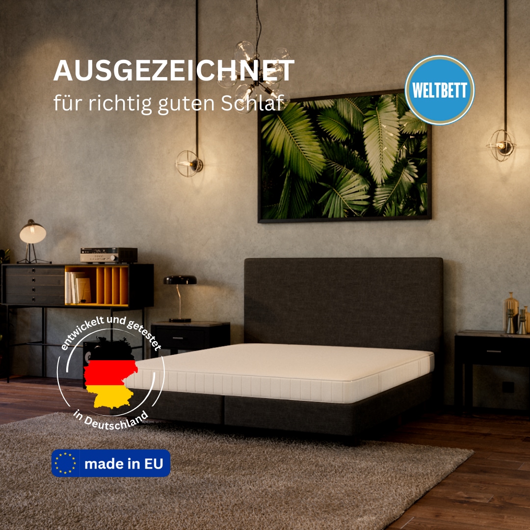 WELTBETT Komfortschaummatratze »Omega, Wendematratze, 90x200, 140x200 cm und weitere Größen« 18 cm hoch 1 Stk. tlg. Wendematratze 2-in-1 Härtegrade mittelfest und fest