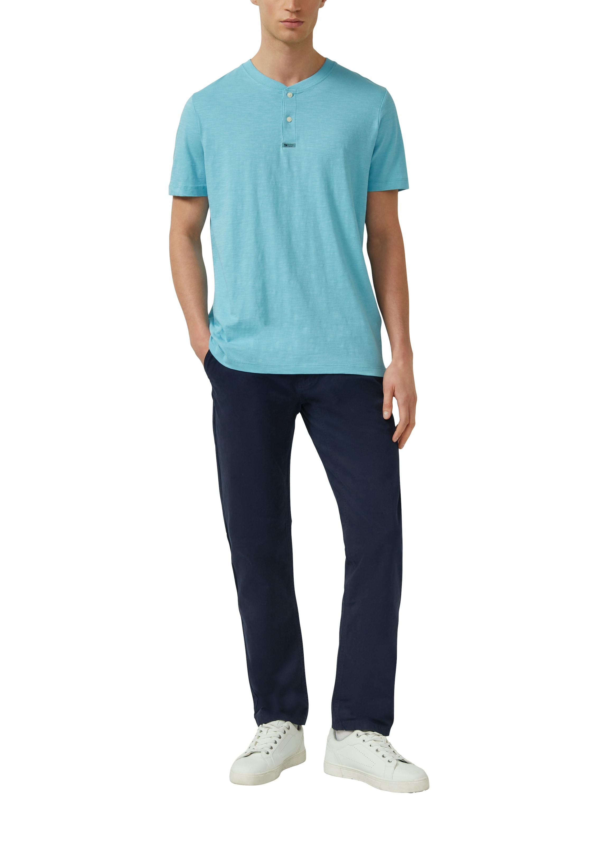 s.Oliver T-Shirt mit Henley Kragen