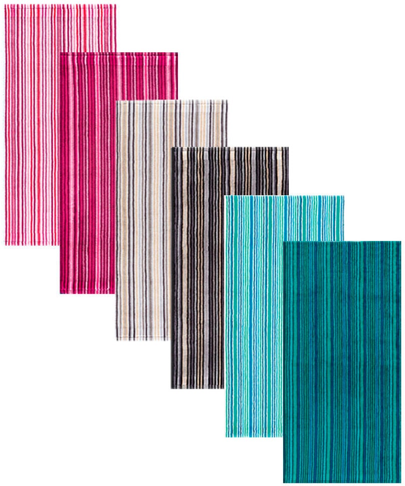 Egeria Handtücher »Combi Stripes«, (2 St.), mit feinen Streifen, 100% Baumwolle