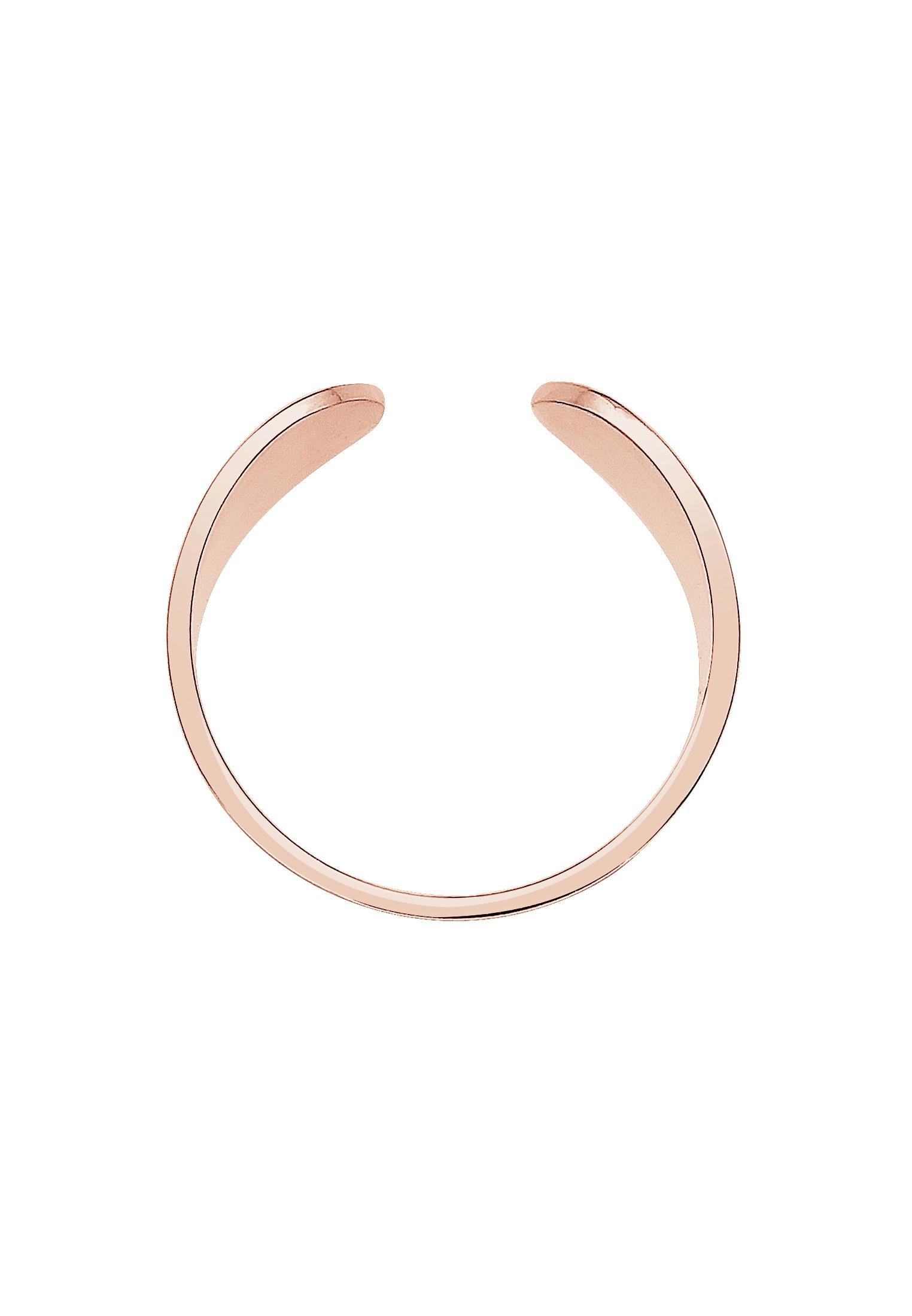 Elli Silberring »Ring Bandring Offen Matt Verstellbar 925 Sterling Silver«