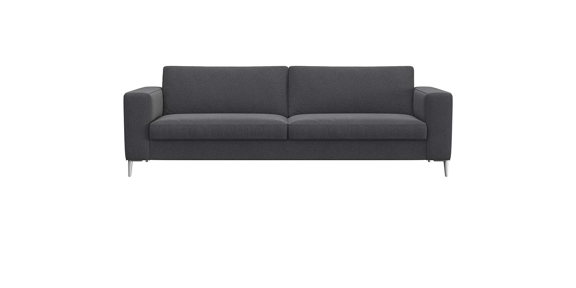 FLEXLUX 3-Sitzer »Fiore, super Sitzkomfort durch Kaltschaum im Sitz« breite Armlehnen, Füße Alu