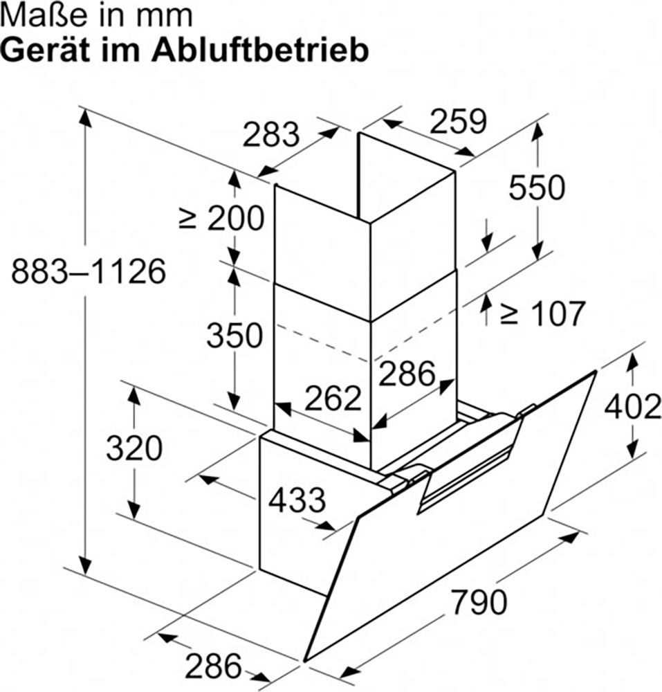 NEFF Wandhaube »D85IFN1S0«, Serie N 50