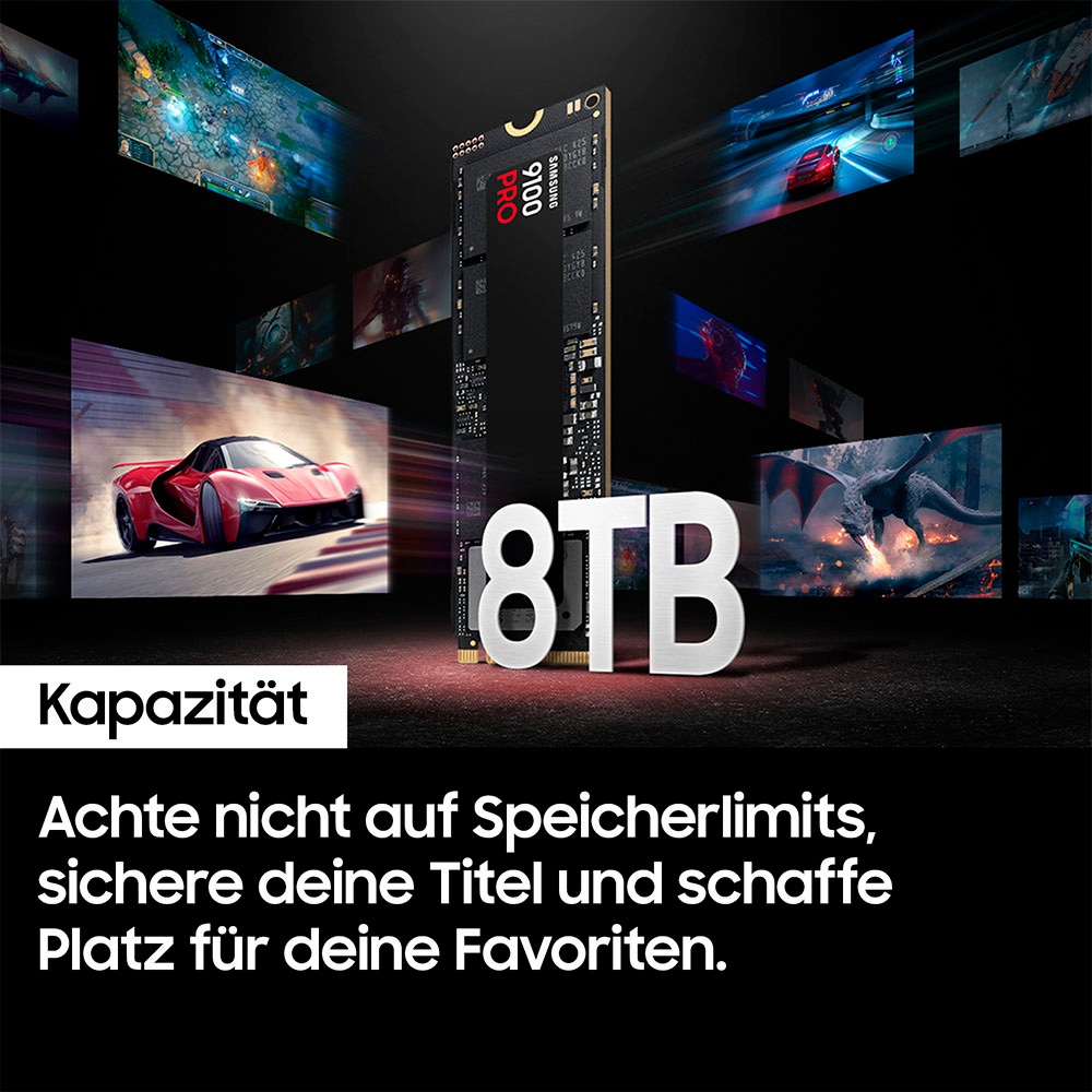 Samsung interne Gaming-SSD »9100 PRO 4TB«, 2,5 Zoll, Anschluss PCI Express 5.0