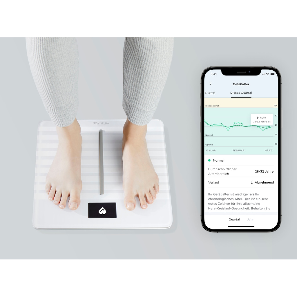 Withings Körper-Analyse-Waage »Body Cardio«