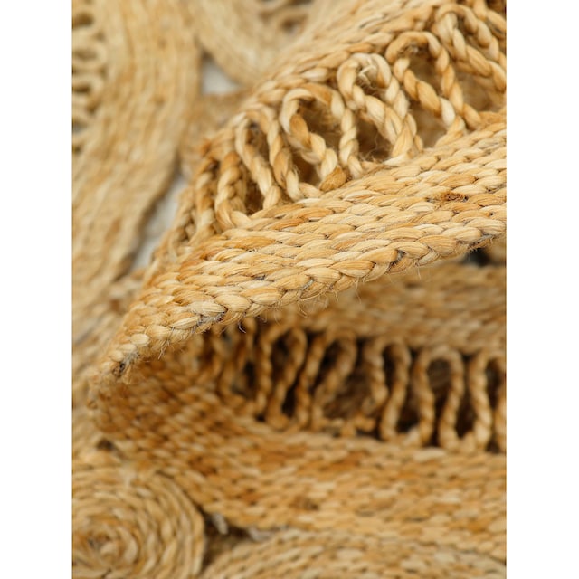 carpetfine natürliches Sisalteppich »Juteteppich von Boho Paul«, Style rechteckig, Pflanzenmaterial gewebt, Hand