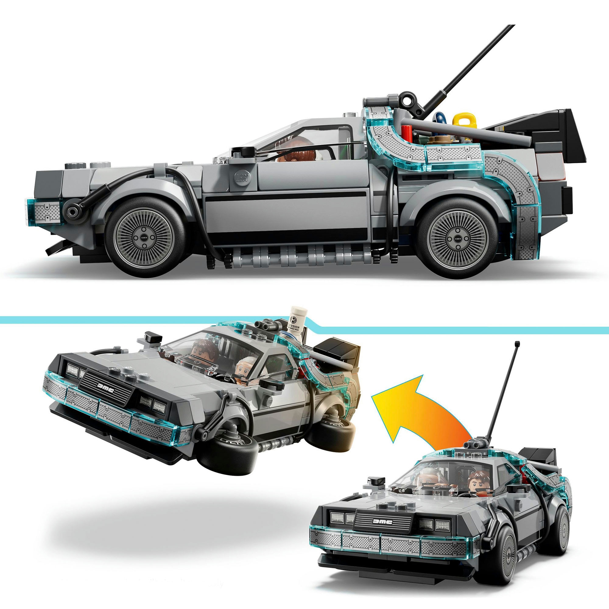LEGO® Konstruktionsspielsteine »Zeitmaschine aus Zurück in die Zukunft (77256), LEGO Speed Champions« Made in Europe