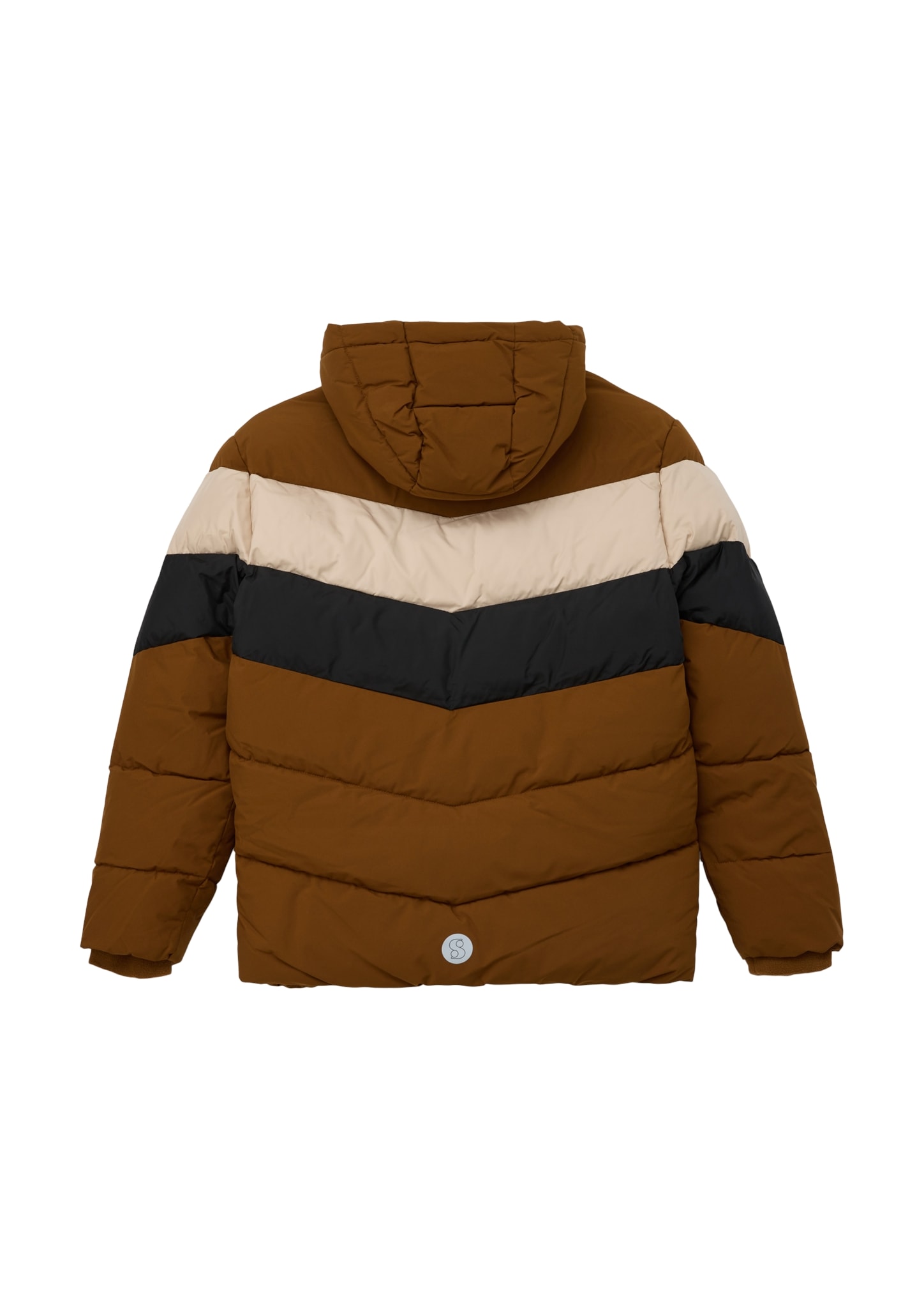 s.Oliver Junior Steppjacke, mit Kapuze, mit Print-Detail