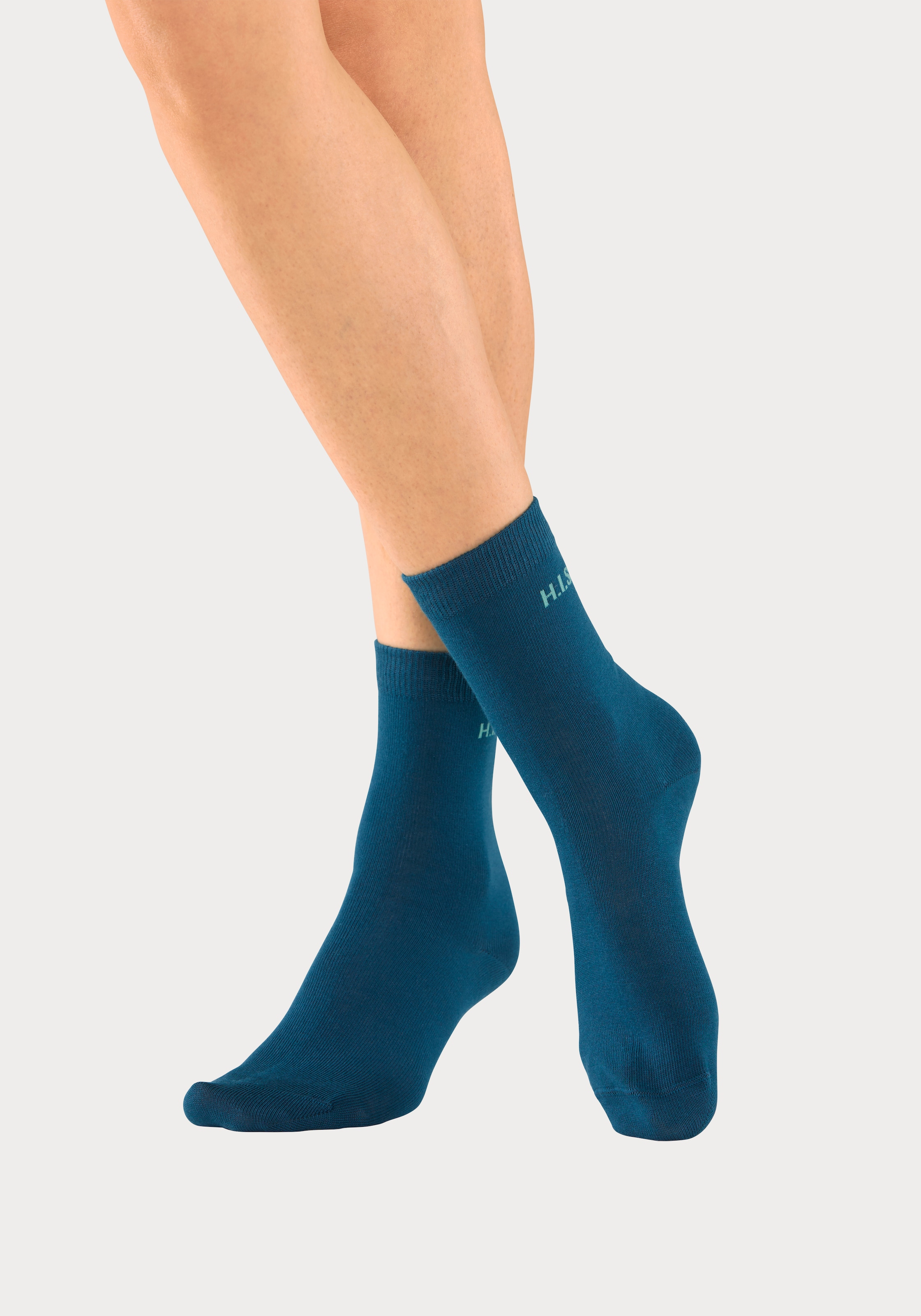 H.I.S Socken, (Packung, 16 Paar), mit eingestricktem Markenlogo