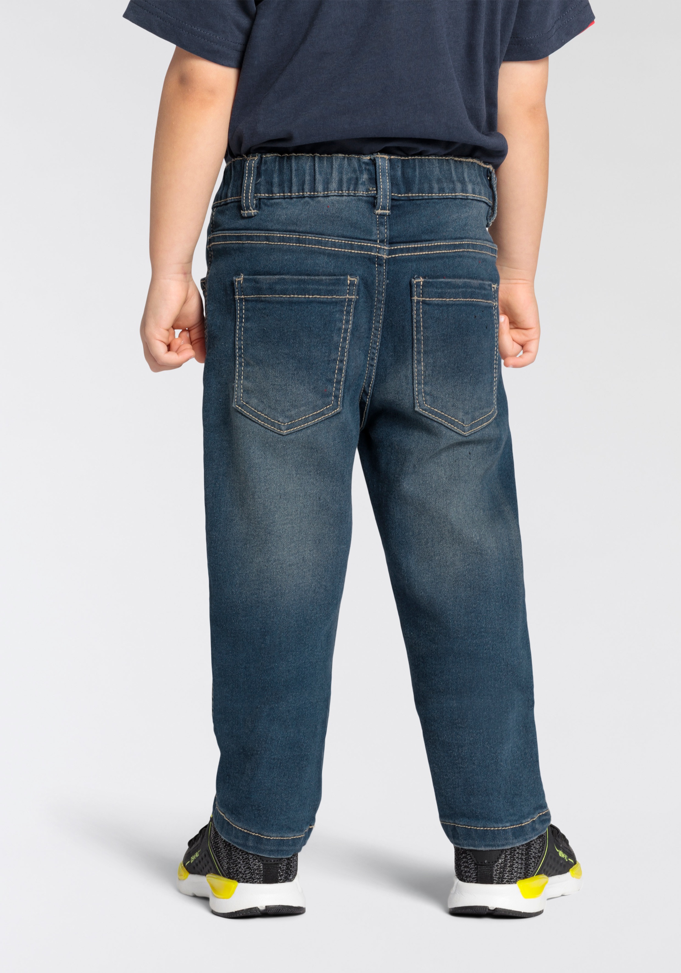 Arizona Schlupfjeans », Stretch-Jeans für kleine Jungen«, bequeme Passform, gerade Beinform, mit Gummizug im Bund