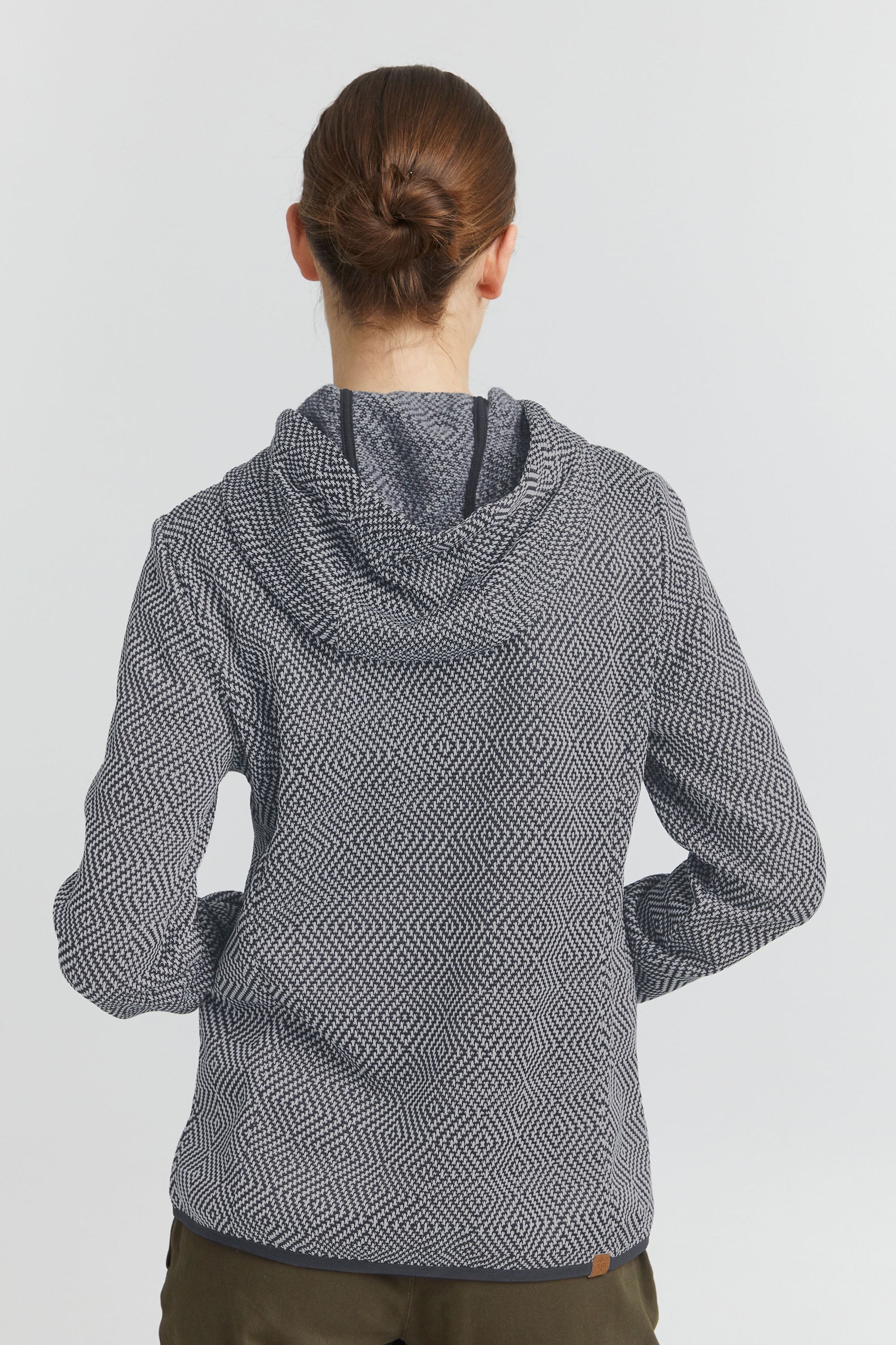OXMO Fleecejacke »Fleecejacke OXPepples«, mit Kapuze