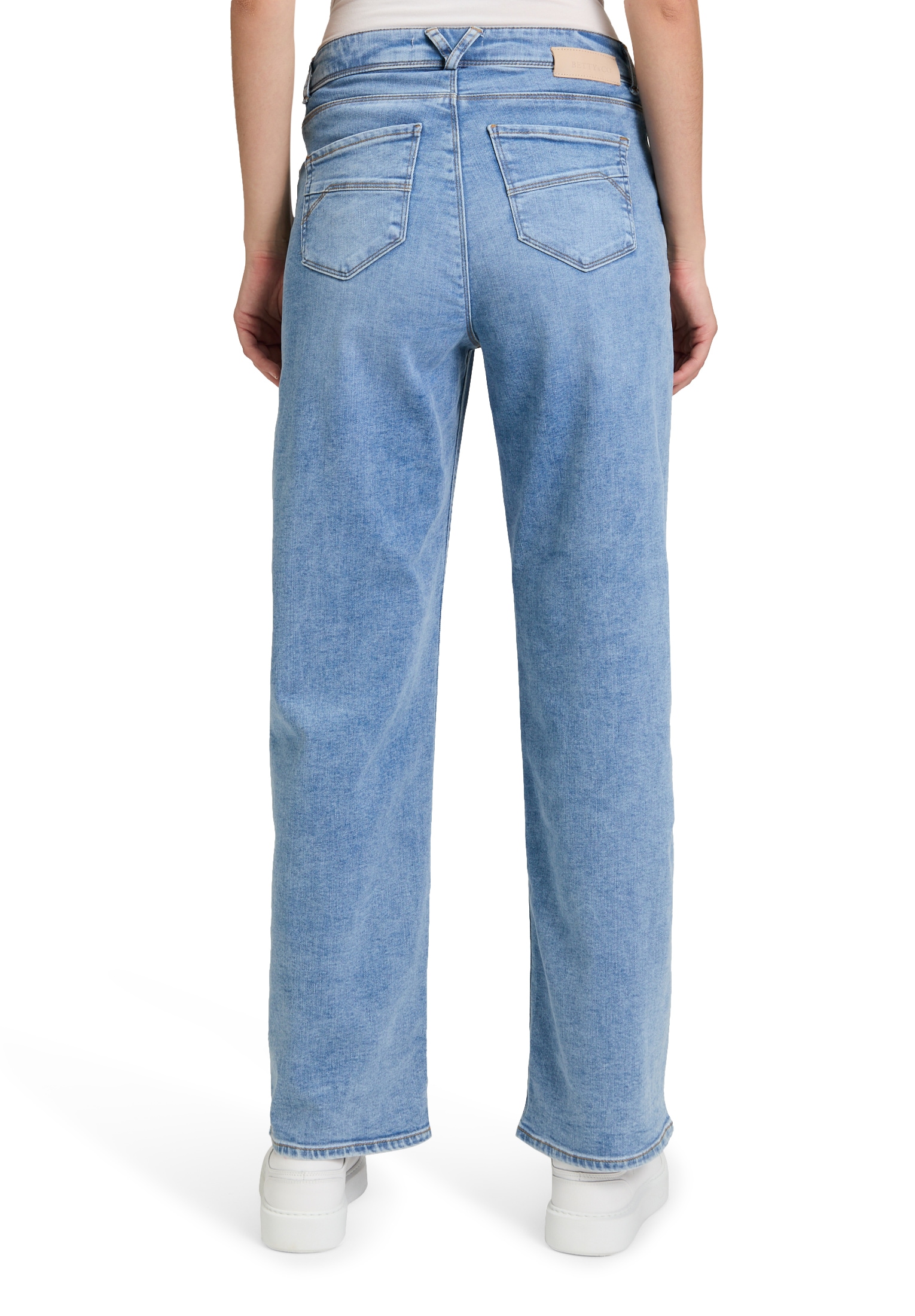 Betty&Co Taillenhose »High Waisted-Jeans mit weitem Bein«