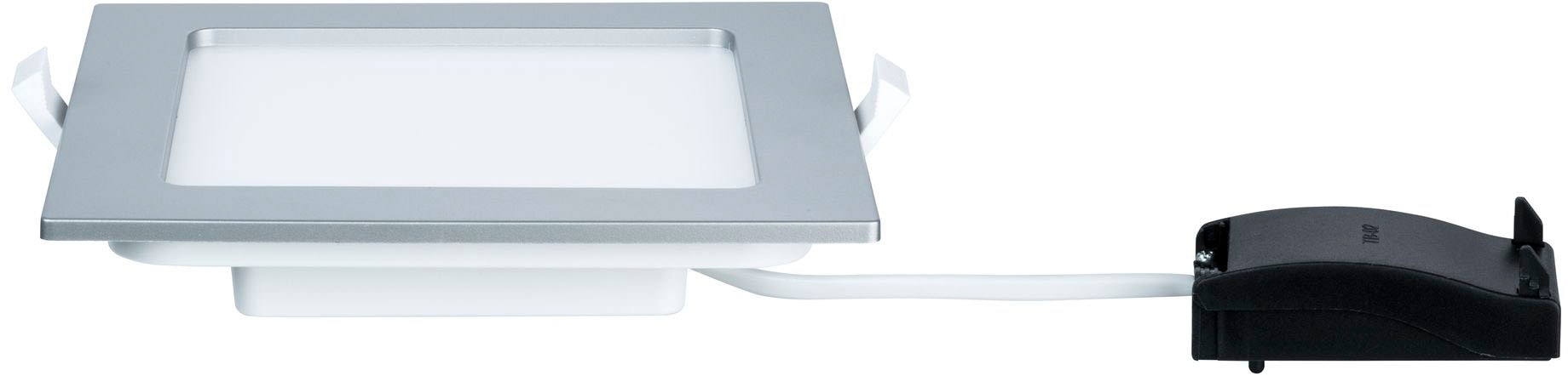 Paulmann LED Panel »LED Einbaupanel eckig 165x165mm 12W 4.000K Chrom matt«, 1 flammig, LED Einbaupanel eckig 165x165mm 12W 4.000K Chrom matt