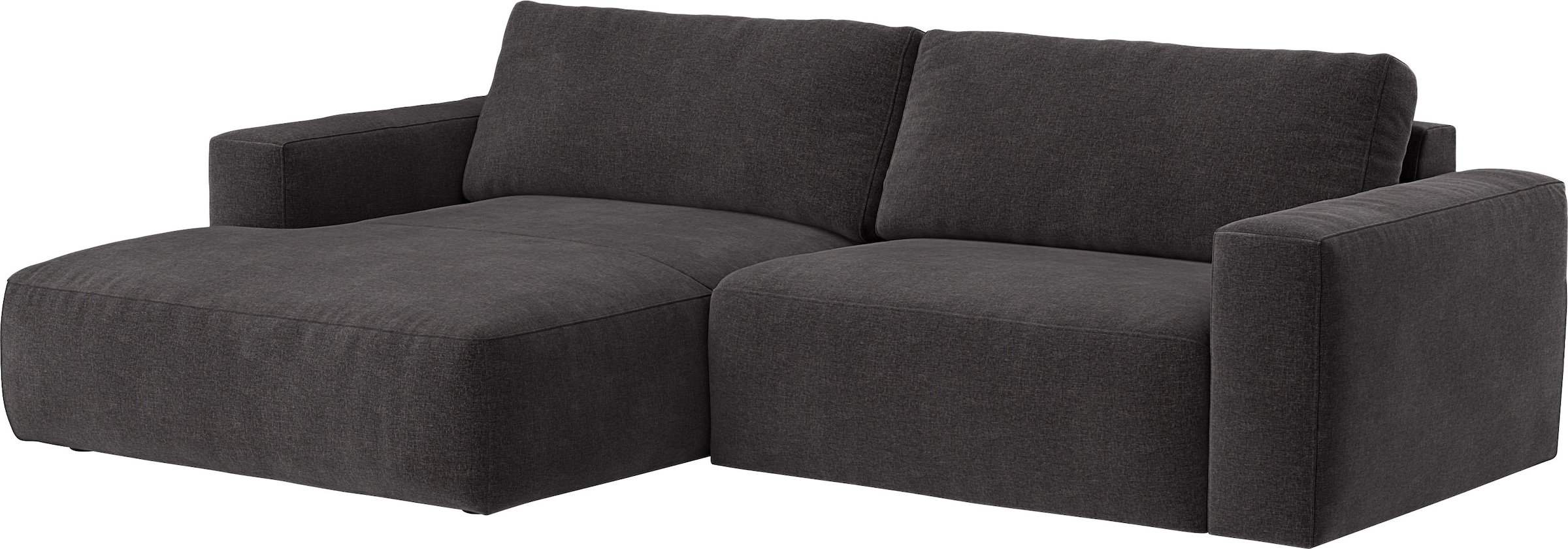 COTTA Ecksofa »Lasso L-Form, XL-Sofa«, mit breiter Recamiere im trendigen Cord oder angenehmen Strukturstoff