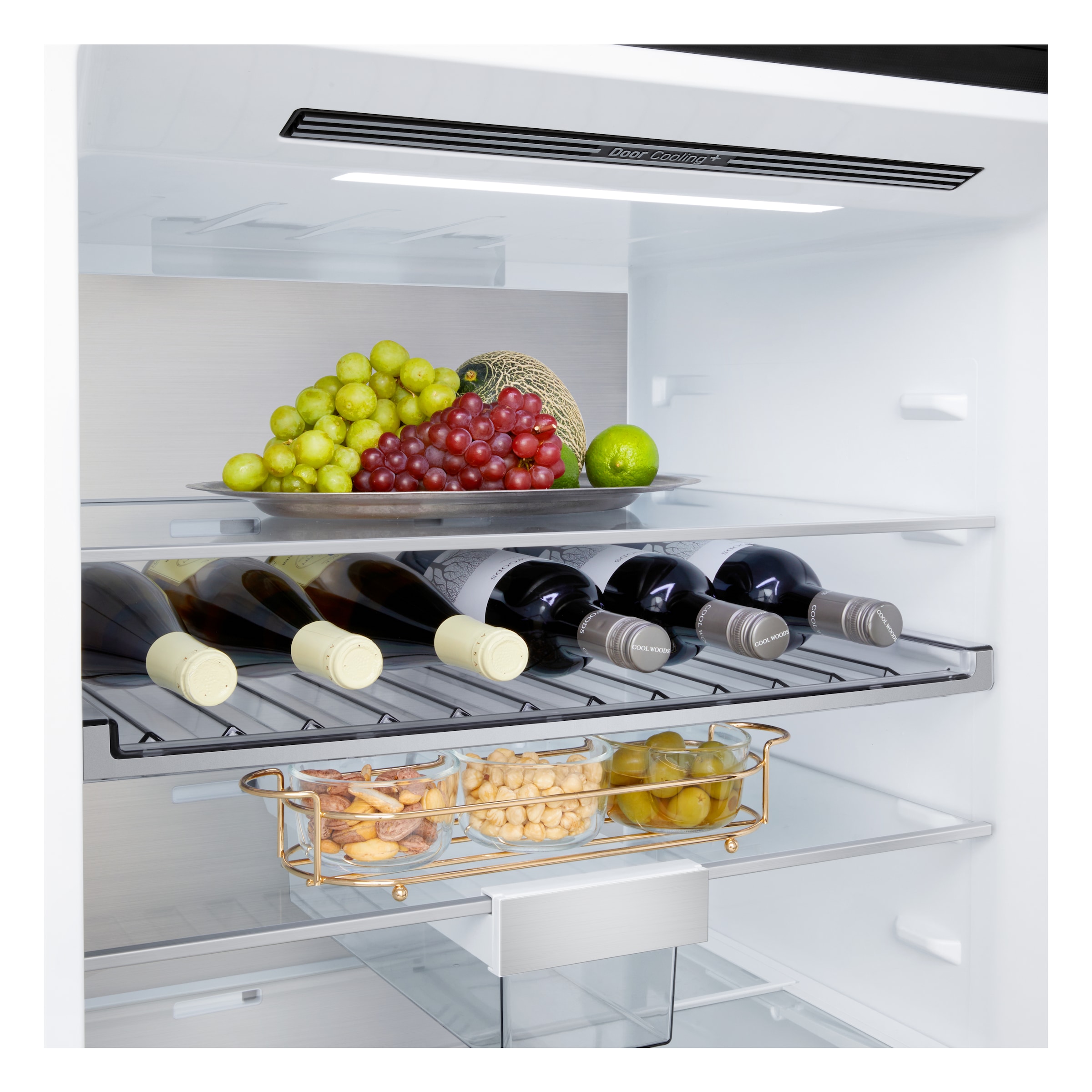 LG Kühl-/Gefrierkombination Serie 7 »GBBW726AEV« 186 cm hoch 69,7 cm breit Vollintegrierbarer Kühlschrank dank frontaler Luftzufuhr und Abluft