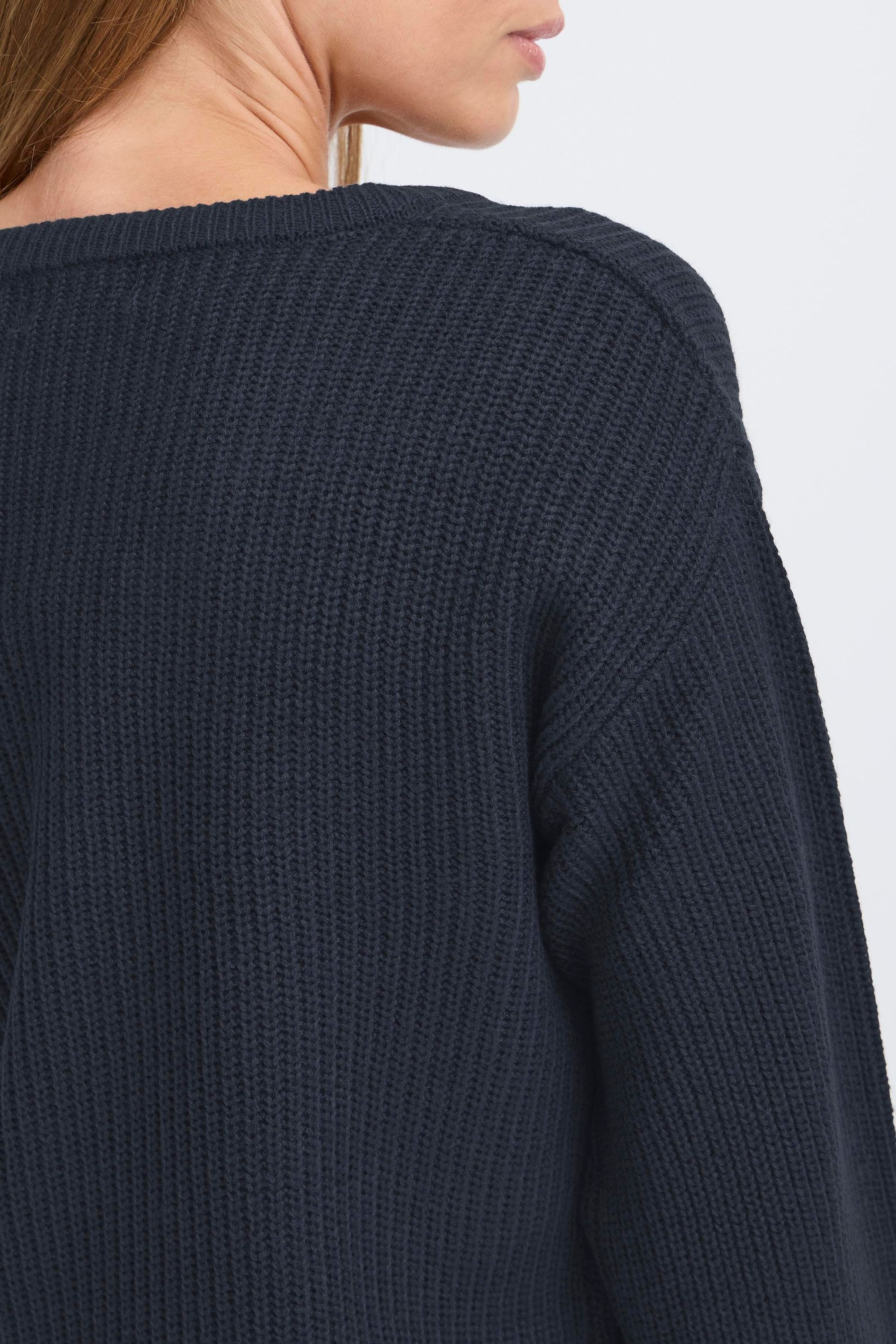 OXMO Strickfleece-Pullover »Strickpullover OXISANDIE LS«