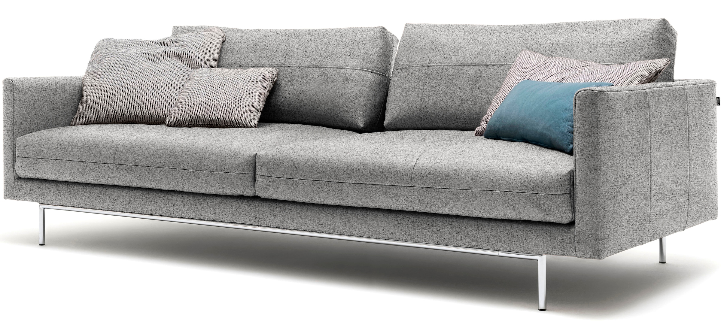 Creation BY ROLF BENZ 3,5-Sitzer »CR.414, Designsofa, edles Sofa, Loungesofa, Ledersofa, klares Design« aus Leder oder Chenille, erstklassiger Sitzkomfort, legere Polsterung
