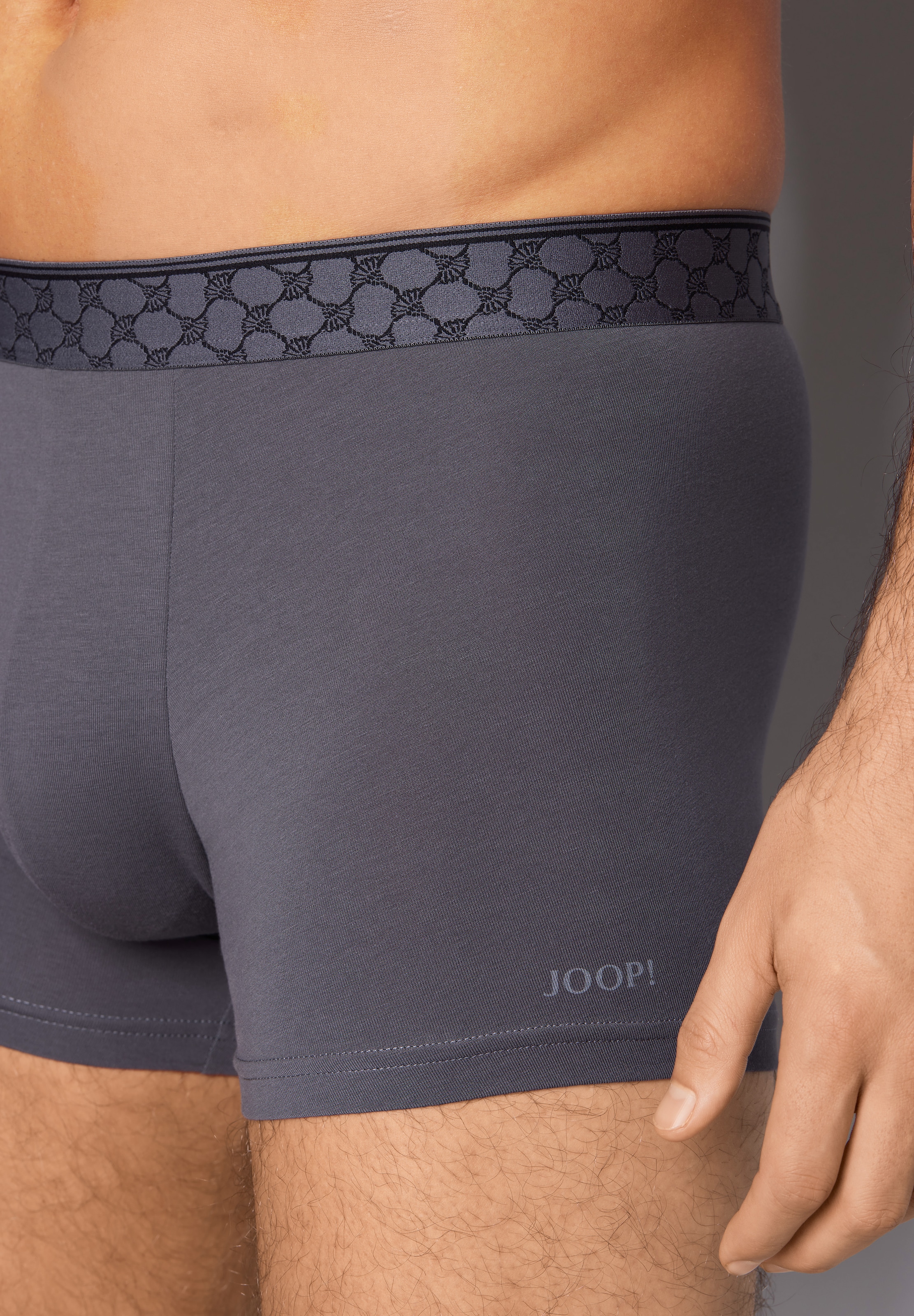 JOOP! Boxershorts »Everyday« ohne Eingriff, Cornflower-Logobund, Baumwollmix