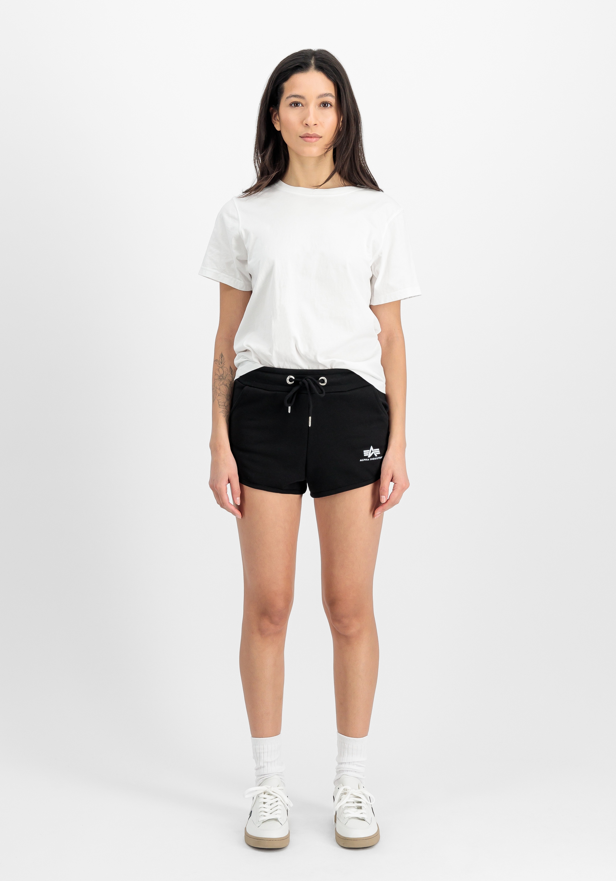 Alpha Industries Sweatshorts »Alpha Industries Women - Shorts Basic Short Small Logo Wmn«