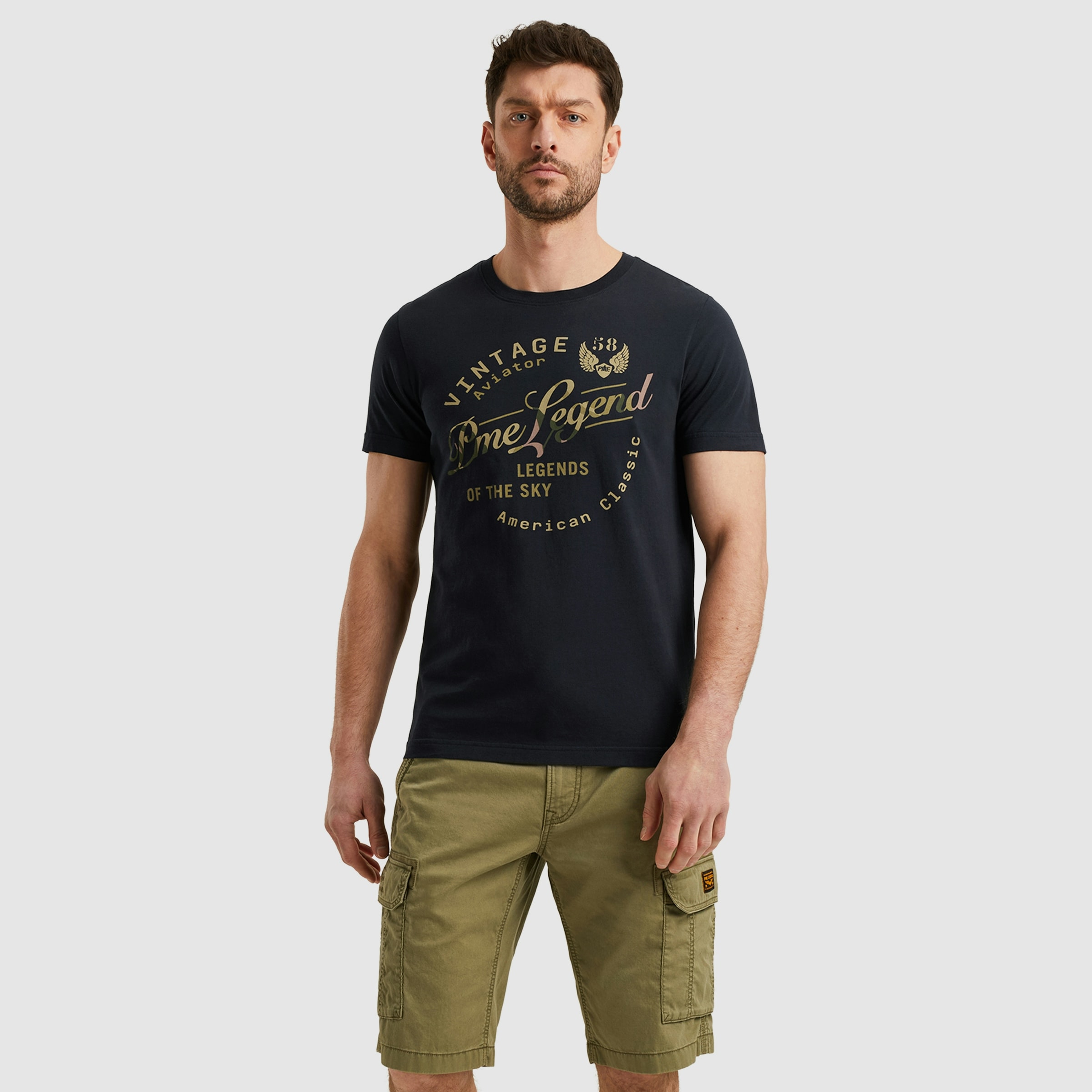 PME LEGEND T-Shirt »Short sleeve r-neck single jersey play«, mit Logo Print