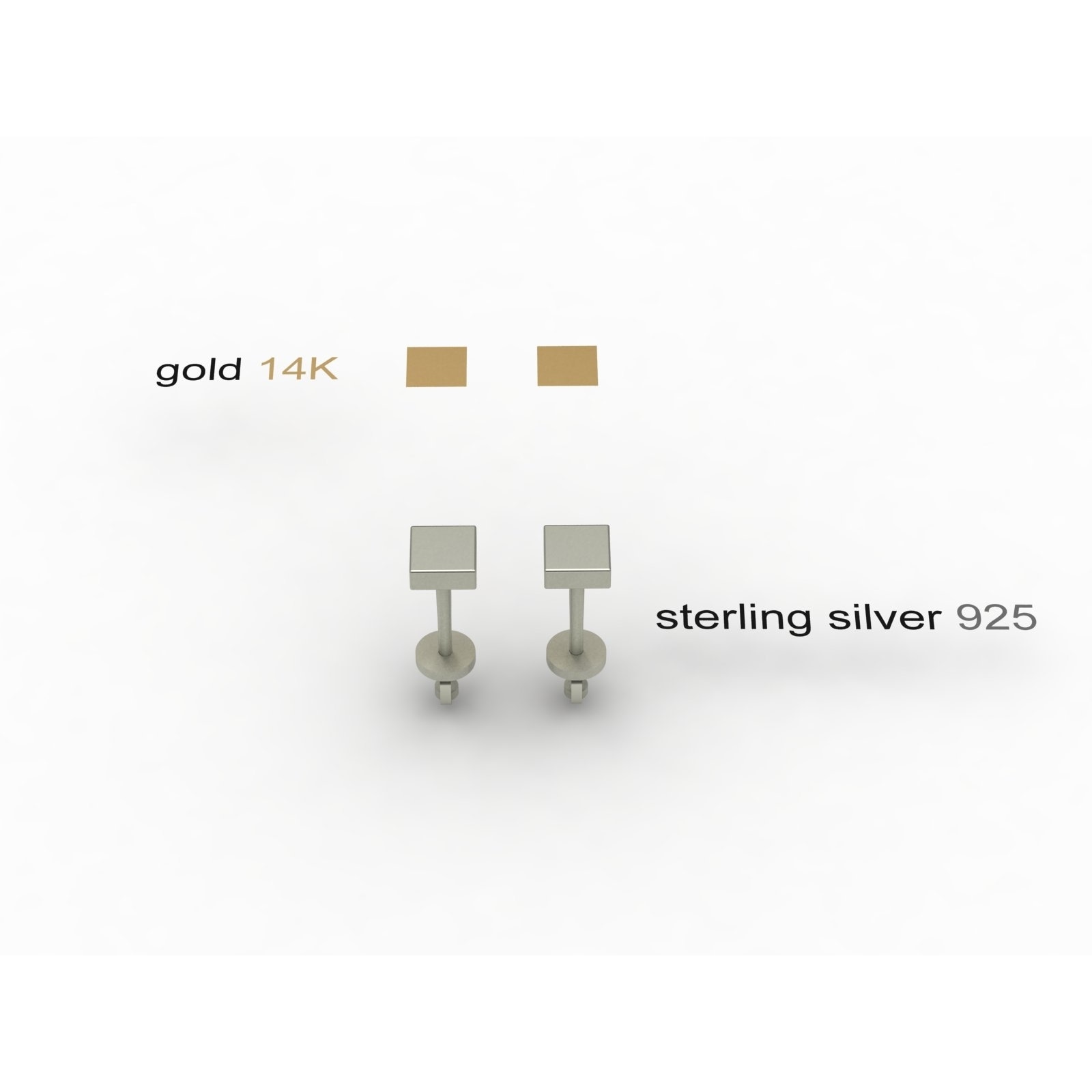 OSTSEE-SCHMUCK Paar Ohrstecker »- Sunny Exklusiv - Silber 925/000 & Gold 585/000 - Schmuckstein«