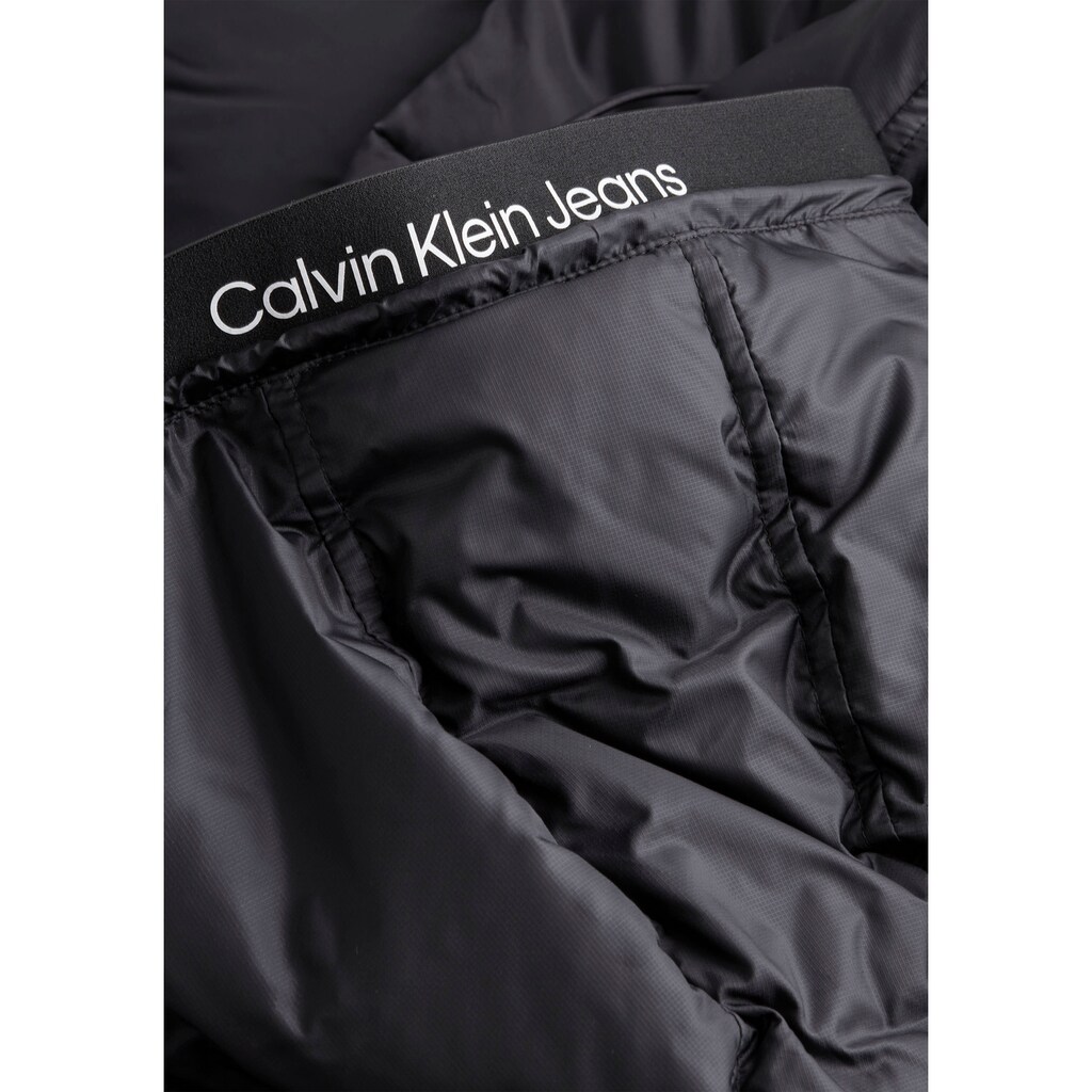 Calvin Klein Jeans Steppjacke »LOGO TAPE LW PADDED JACKET«, mit Kapuze