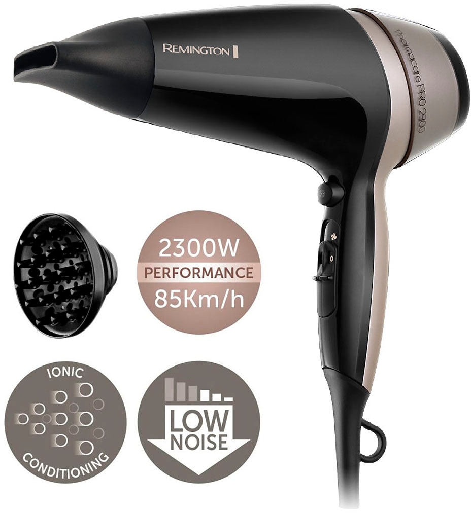 Remington Haartrockner »THERMAcare PRO 2300 (D5715)«, 2100 W, mit Ionenpflege, THERMAcare schnell, Keramik-Ionen-Ring + Diffusor