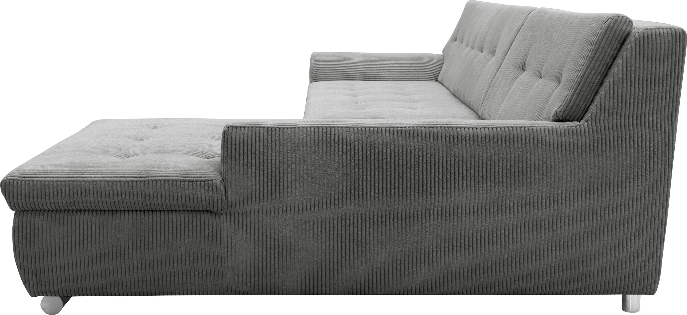 DOMO collection Ecksofa Treviso, wahlweise mit Bettfunktion, incl. Zierkissen