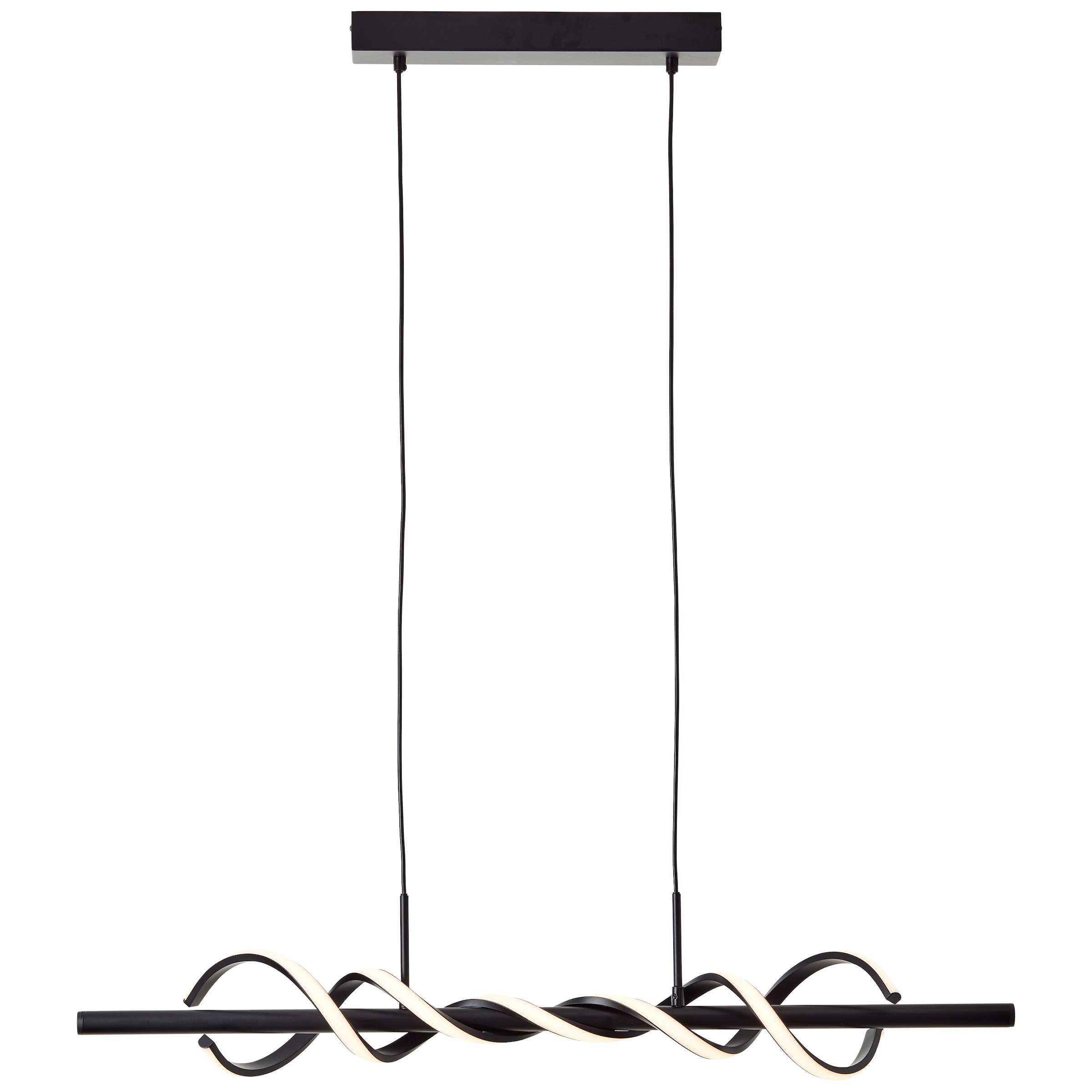 Brilliant LED Pendelleuchte »Amalie«, Höhe 150 cm, 2600 lm, kürzbar, Metall/Kunststoff, schwarz