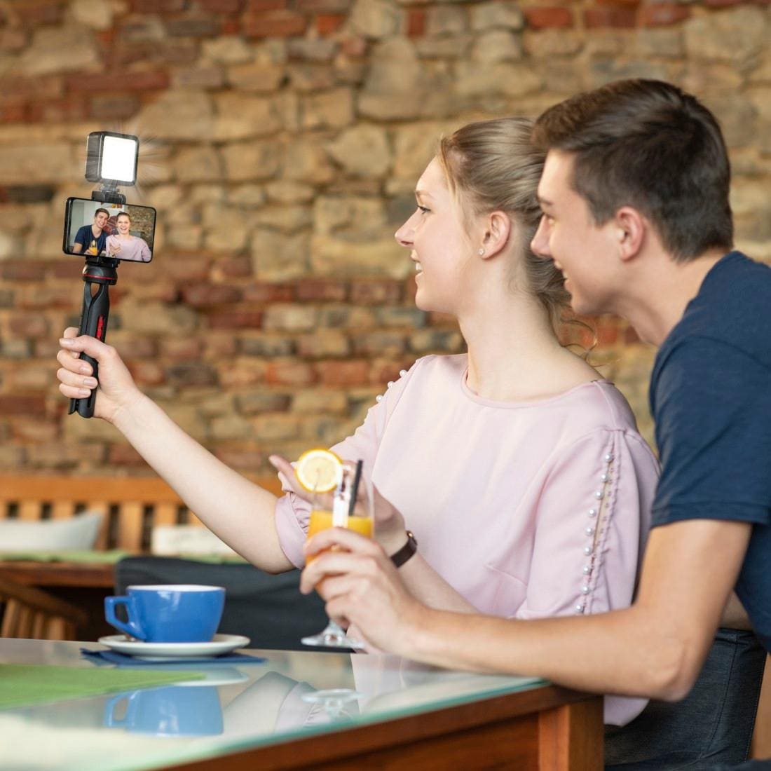 Hama Tischstativ »Tischstativ Solid III 80B f. Smartphones Bluetooth®-Fernauslöser BRS2«
