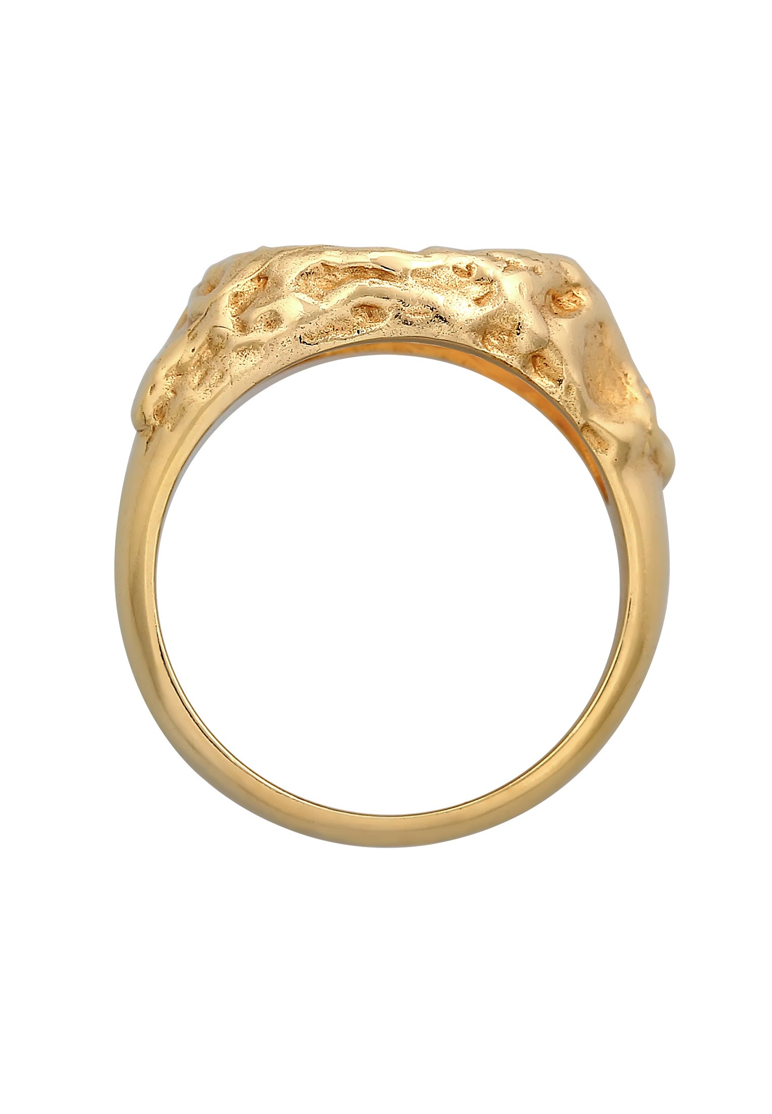 HAZE & GLORY Silberring »Ring Aquamarin Siegel - Clementine 375 Gelbgold«