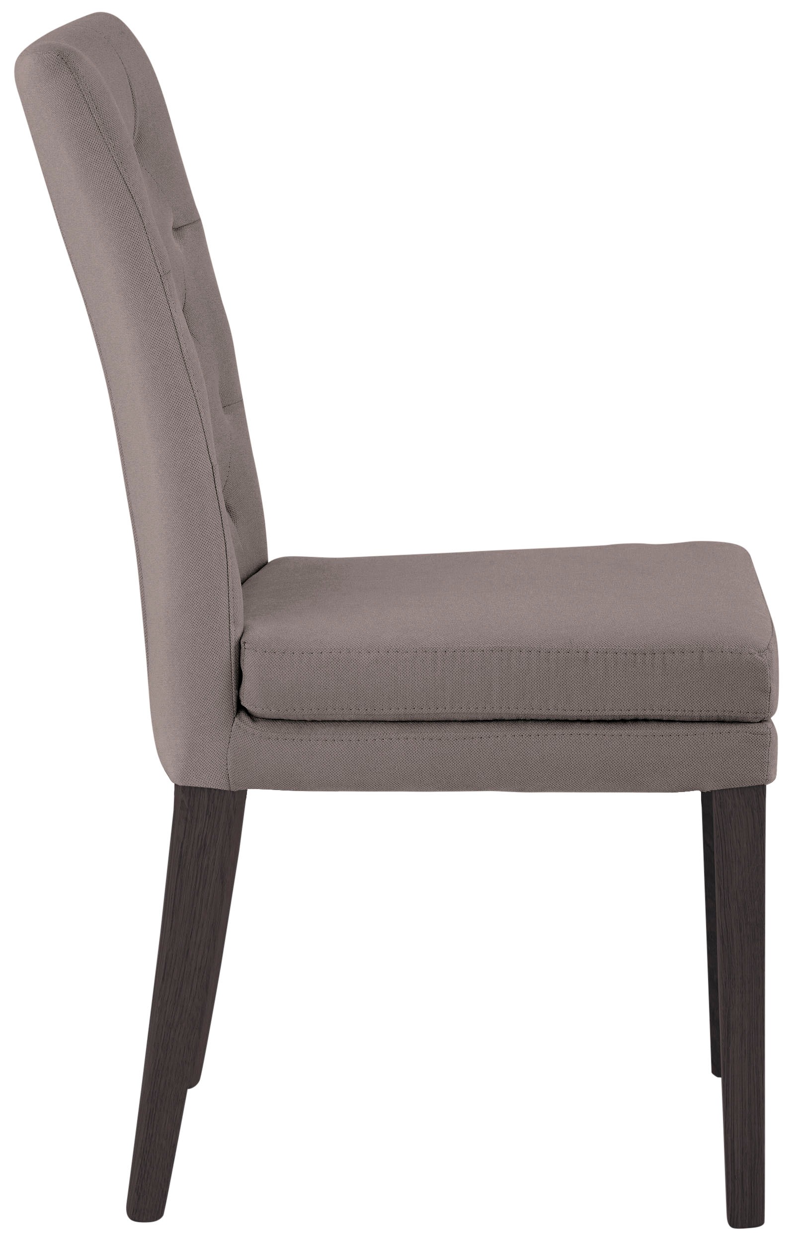 Home affaire 4-Fußstuhl »Colorado«, (Set), 6 St., Luxus-Microfaser, Beine aus Buche, wengefarben lackiert, Im 2er, 4er oder 6er-Set